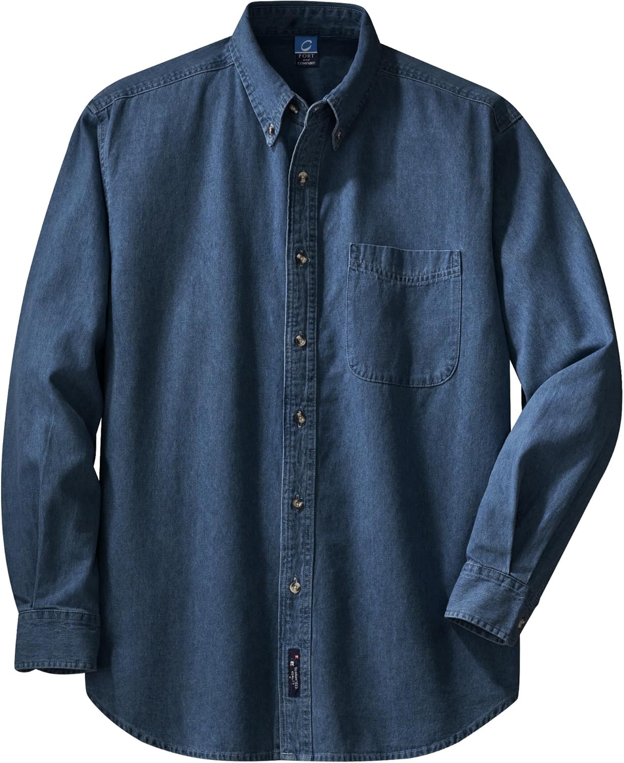 Port & Company Long Sleeve Value Denim Shirt-SP10