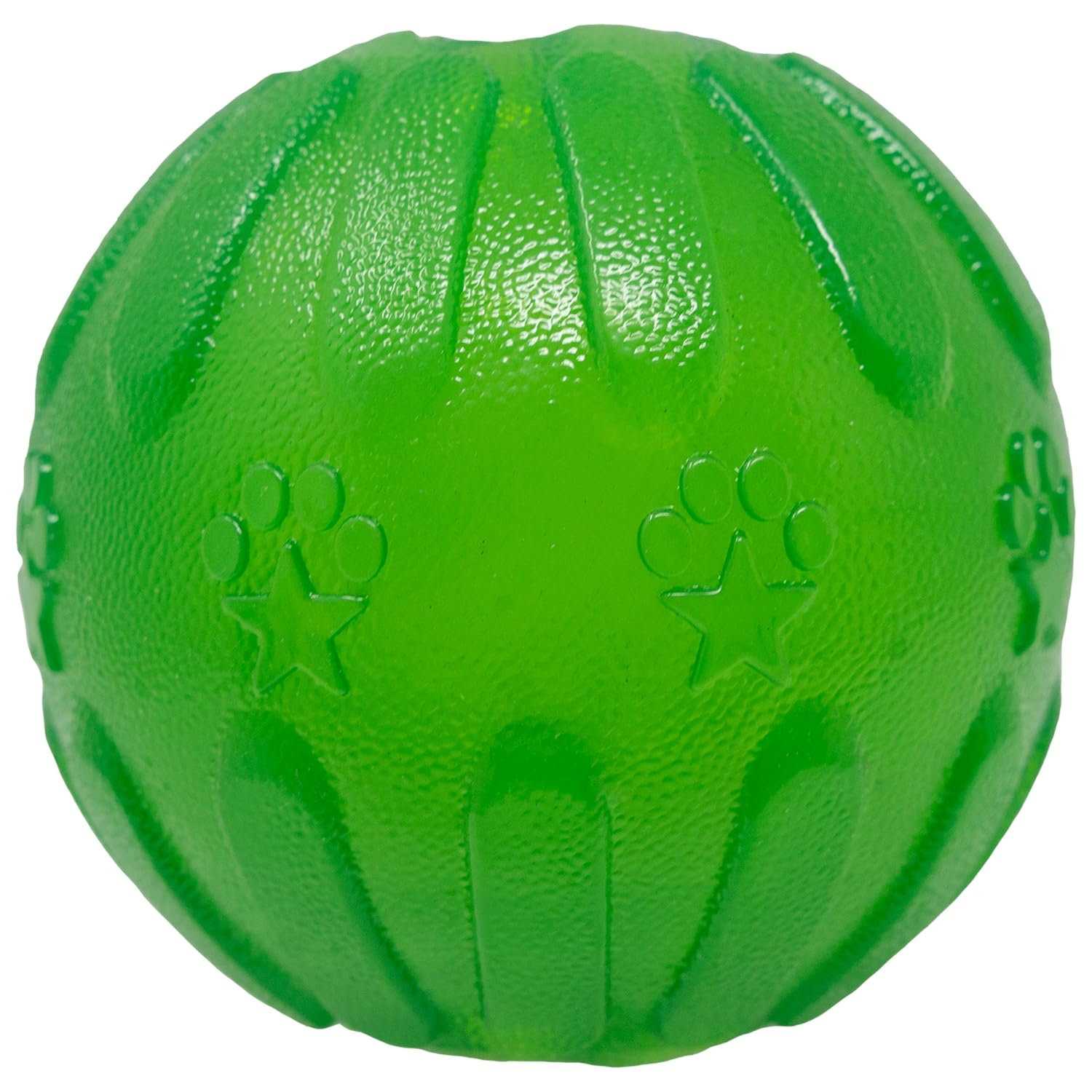 Starmark Treat Dispensing Chew Ball Tough Dog Toy Medium Large for Large Breeds