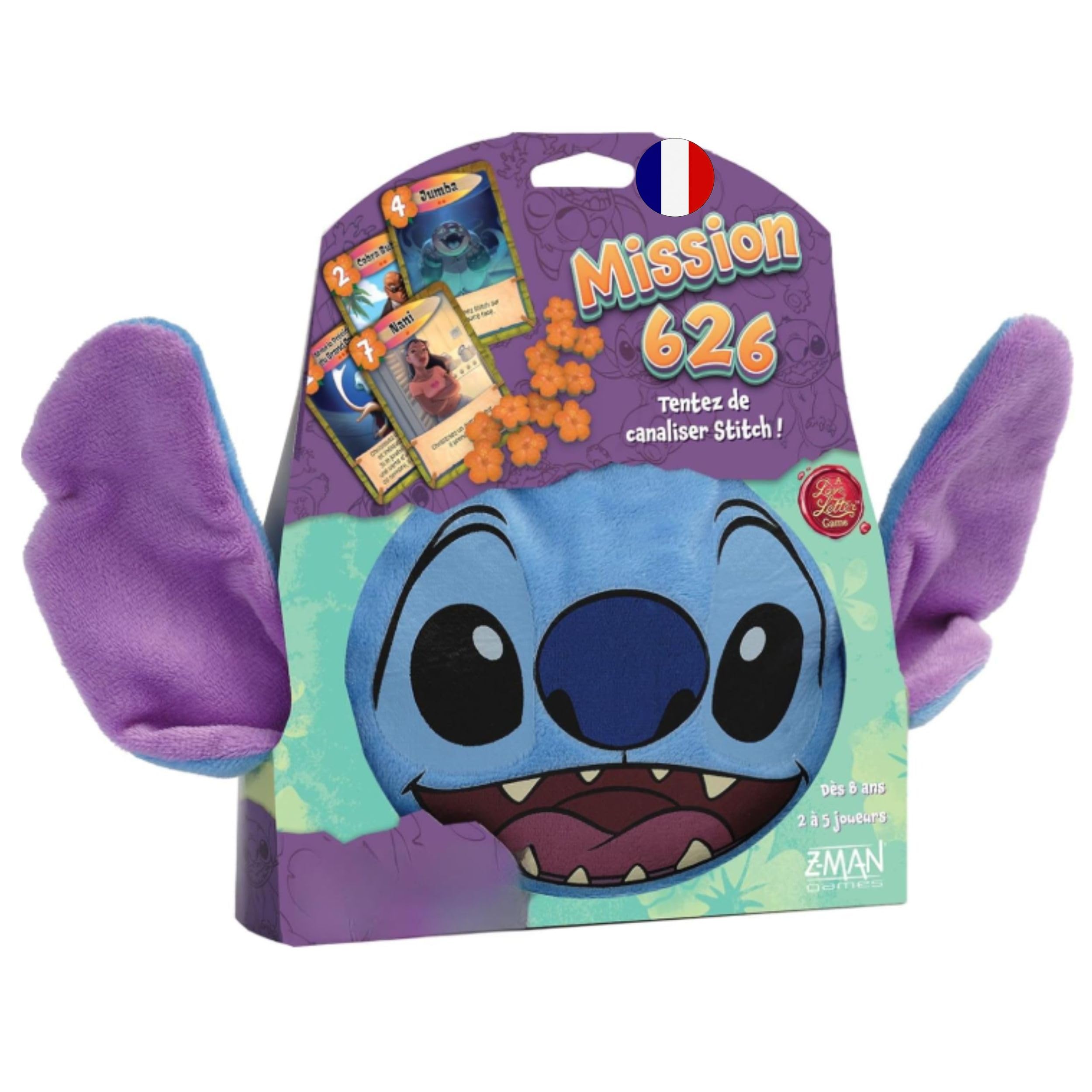 Asmodee - Disney Stitch Mission 626 - Un Jeu Love Letter - Z-​Man - Jeux de société - Jeu de Cartes de déduction et de Bluff - Famille - Dès 10 Ans - 2 à 6 Joueurs - 20 Min - en français