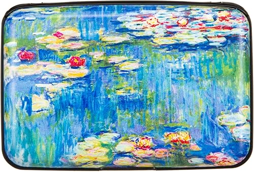 Kaabao Tarjetero pequeño con bloqueo RFID, cartera de metal delgado de aluminio, para mujeres y hombres, regalo