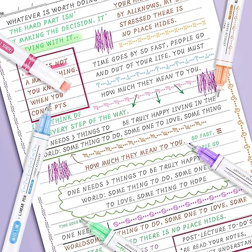 Miniatura 4 de Juego de rotuladores de curva de constelación marcadores de doble punta mejorados con 12 curvas de patrones de constelación bolígrafo elegante para