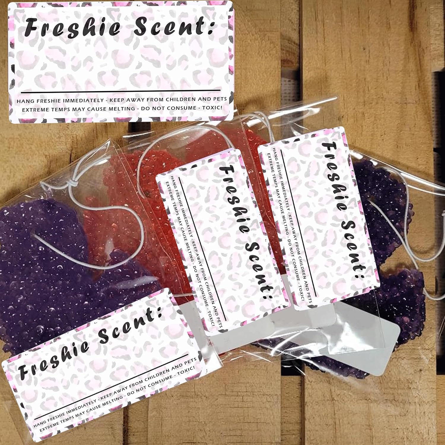 Freshiess Scent Care Instruction Sticker Car Freshie Warning Labels