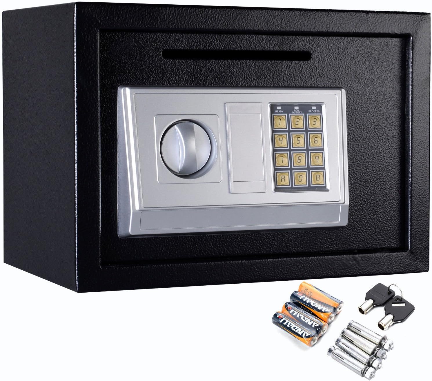 Safstar Electronic Digital Security Keypad Lock Box Home Office Hotel Safe Business Jewelry Cash Money Gun Cabinet (14" x 10" x 10") : Tools & Home Improvement