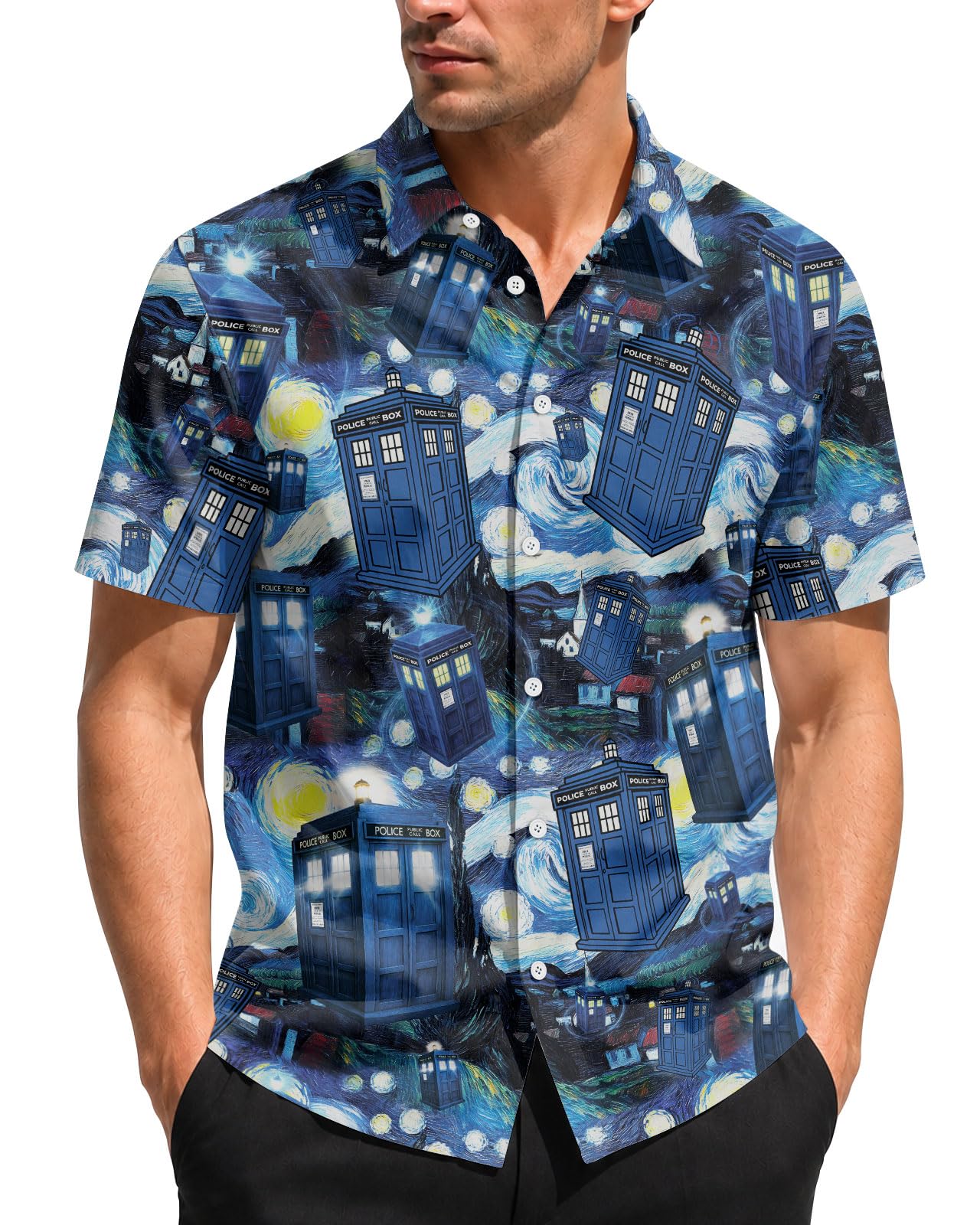 99TIMORO Movie Characters Halloween Shirt for Men Short Sleeve Top