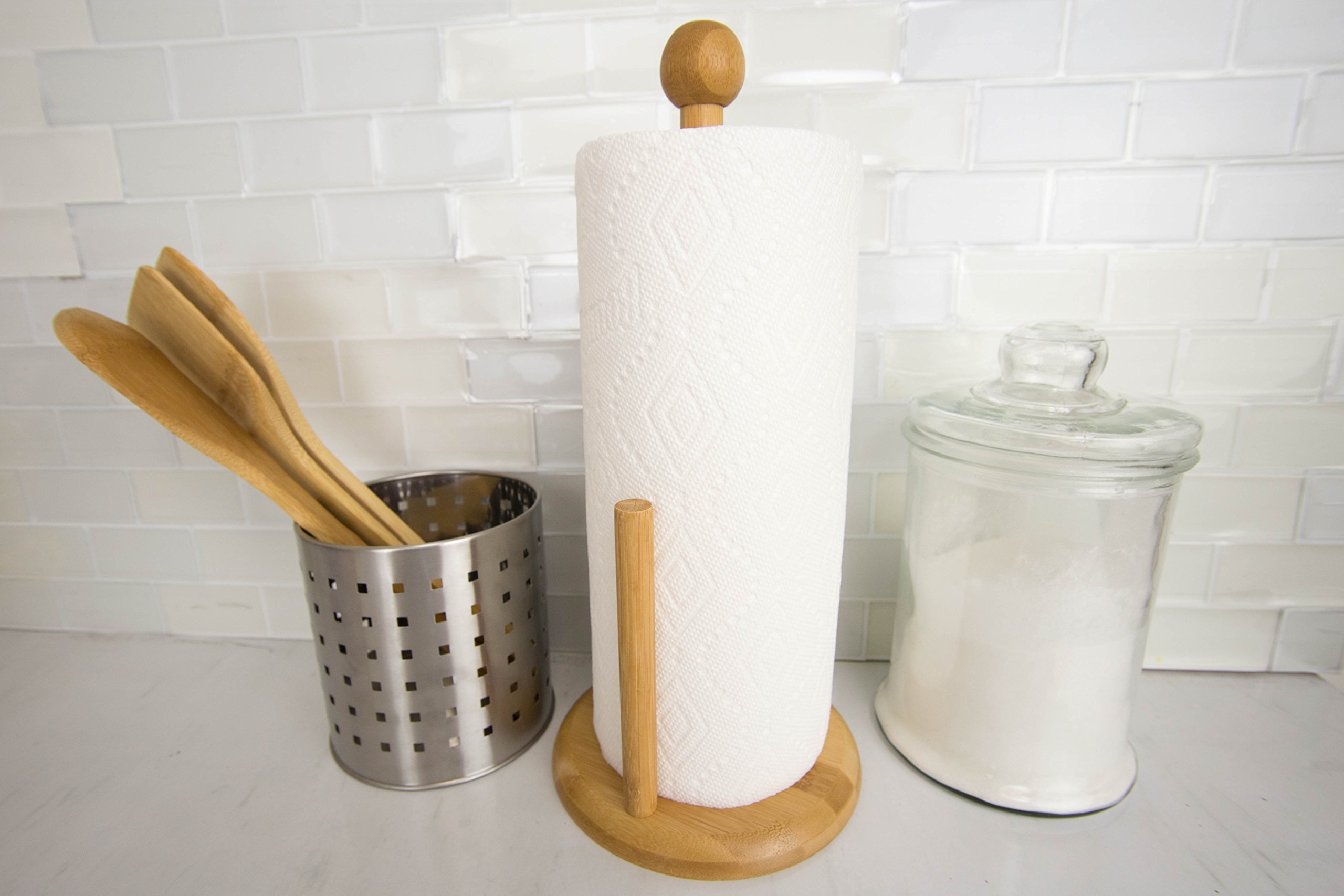 Home Basics Easy Tear Off Paper Towel Holder - Brown : Amazon.de 