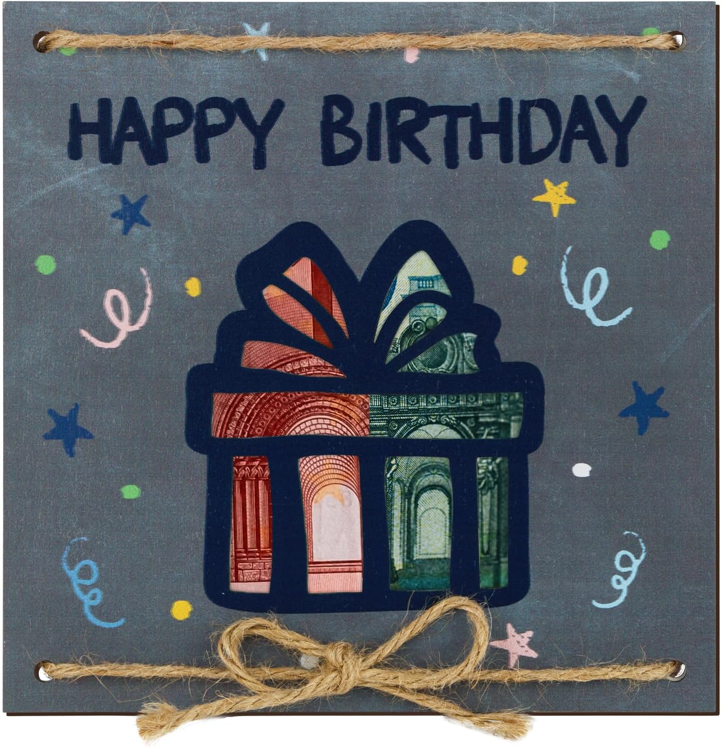 Biglietto Auguri Compleanno 50 Anni - Cartoncino Oro E Nero, 55x35 Cm Aperto, Per Feste E Messaggi - Foto 9