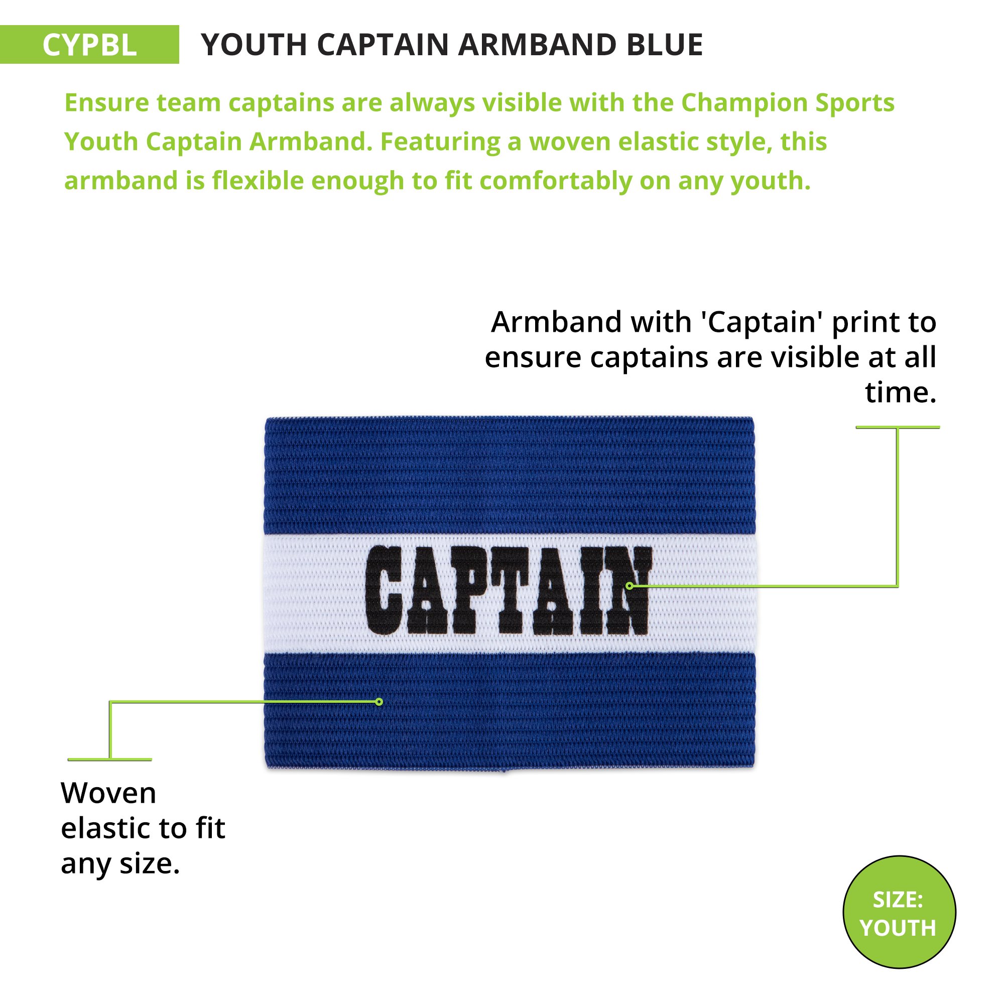 Champion Sports Brassards de Capitaine
