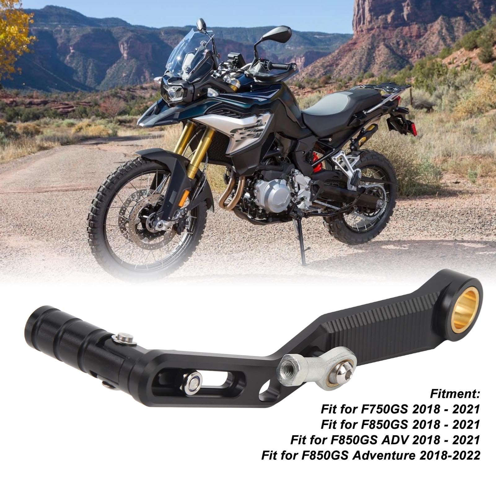 Levier De Vitesses Pliable Réglable Pour BMW F750GS / F850GS (2018-2022) - Alliage D'aluminium - 6
