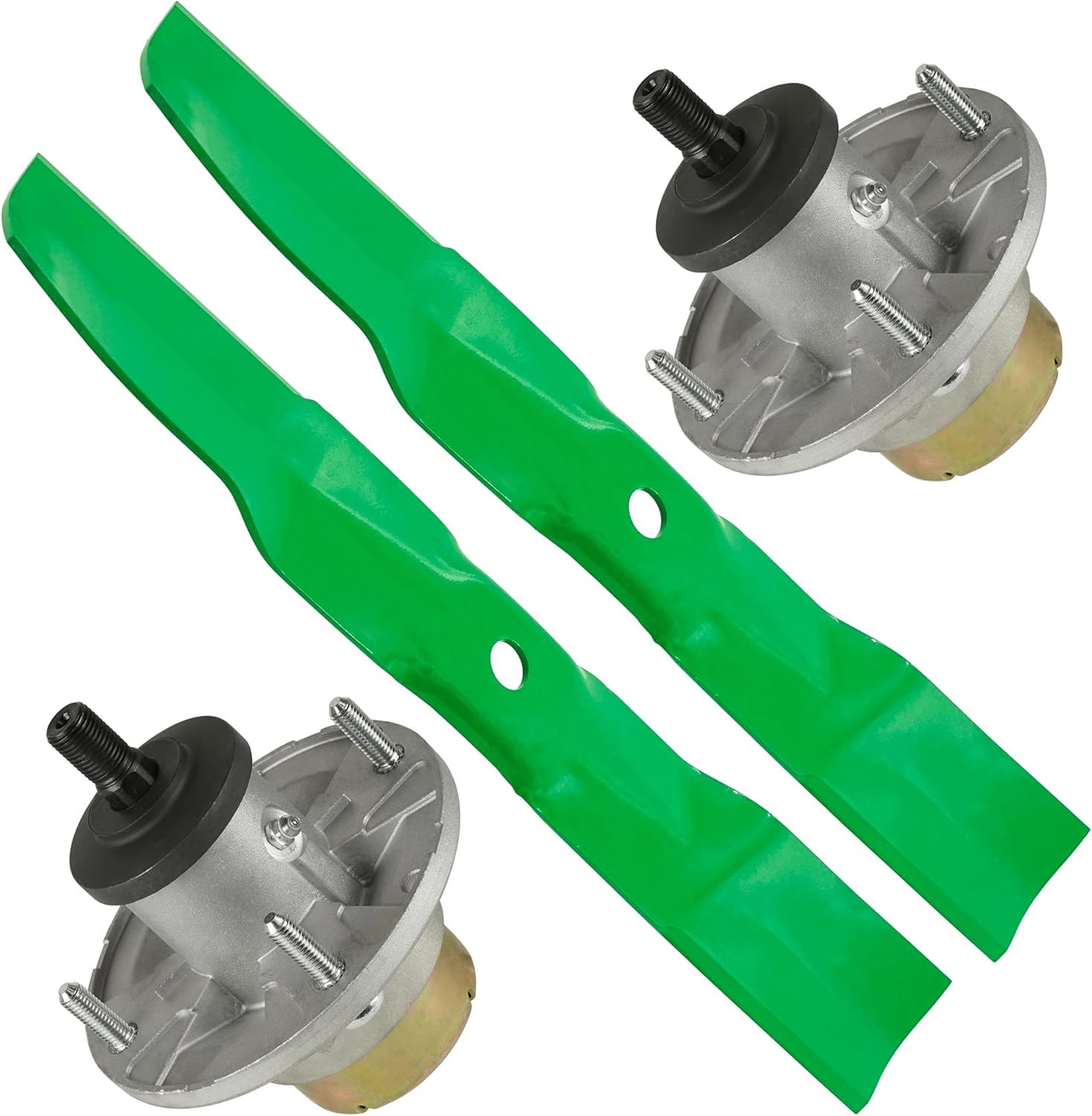 Caltric 42" Deck Spindle with Pulley Blade and Belt Compatible with Toro LX420 LX425 Lawn Tractor Z315E Z320M Z320R Z335E Z335M Z345M Z345R X330 X350 X354 X370 Tractor/Qty 2