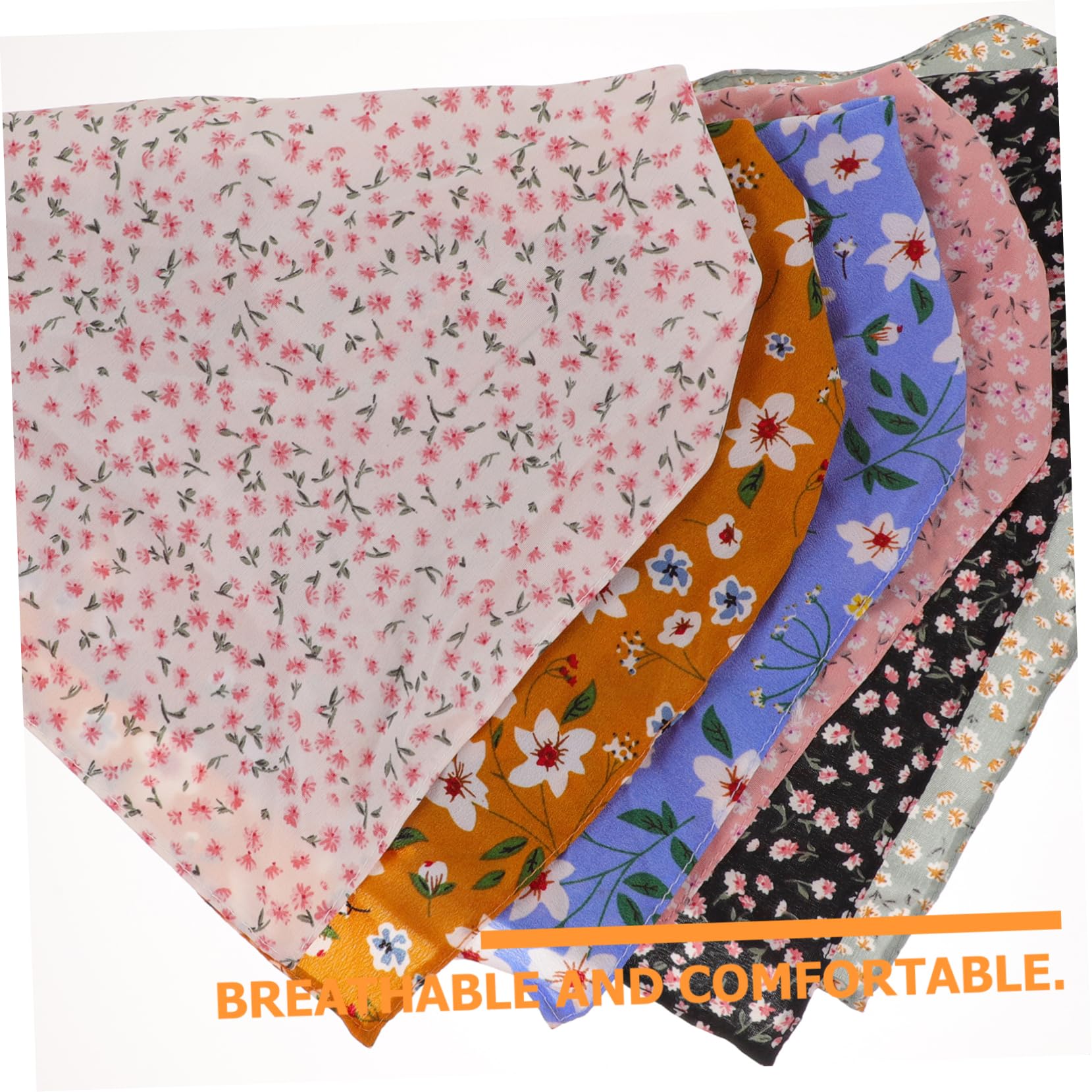 FRCOLOR 24pièces Élégant Lot De Foulards à Fleurs Élastiques Pour Femme Bandeaux Tête Pratiques Et Confortables Pour Styles De Coiffure
