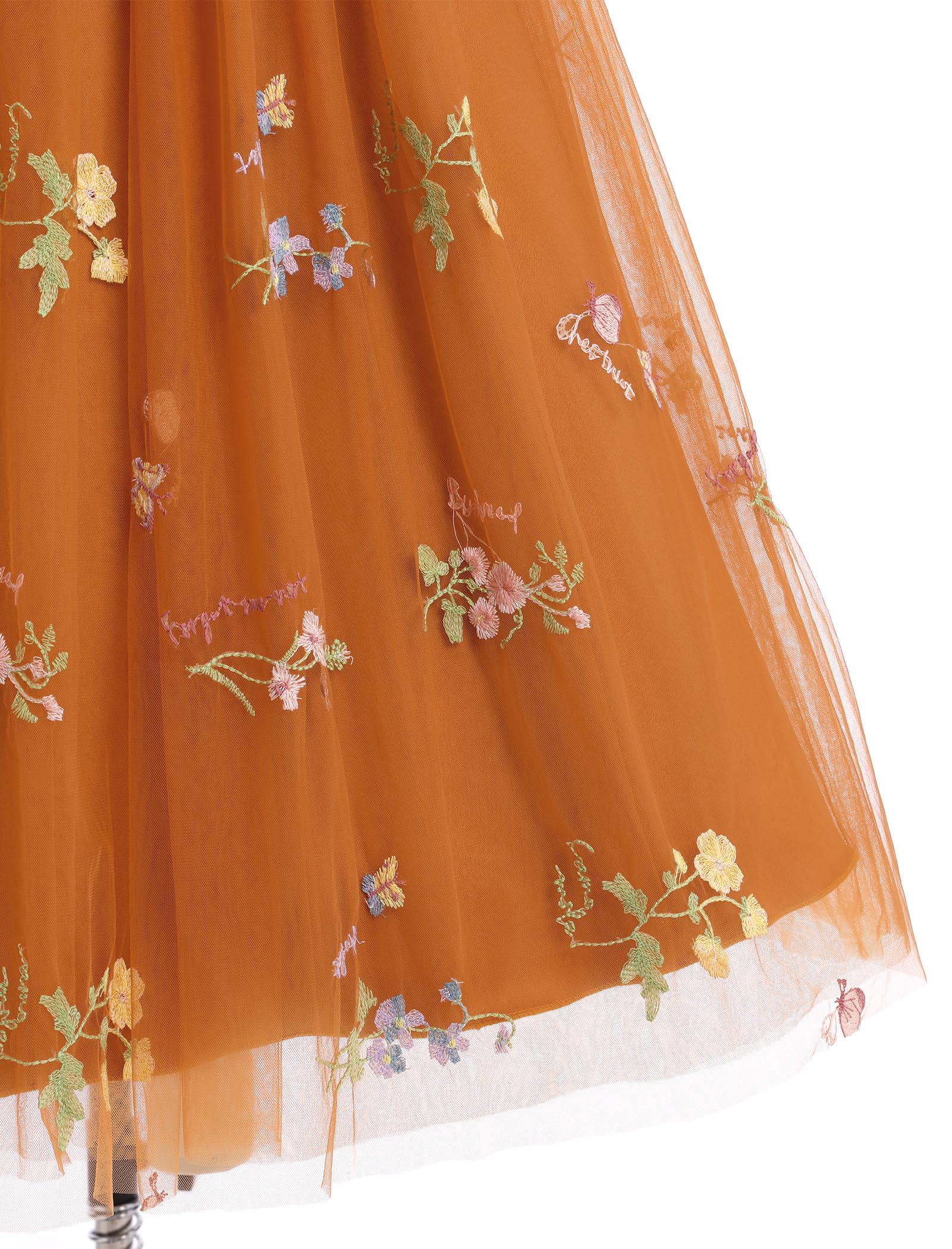 IDOPIP Blumenmädchenkleid für Hochzeit, formelle Festzüge, Kleider für Mädchen, Junior, Brautjungfer, Erstkommunion, Geburtstag, Tüllkleid