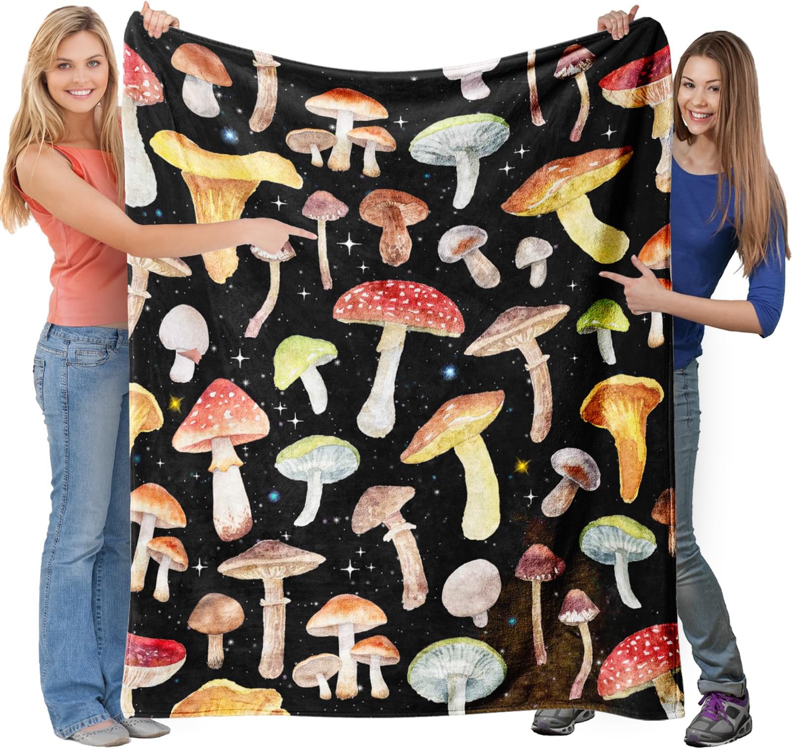 Mushroom Blanket, Christmas Mushroom Gifts for Women