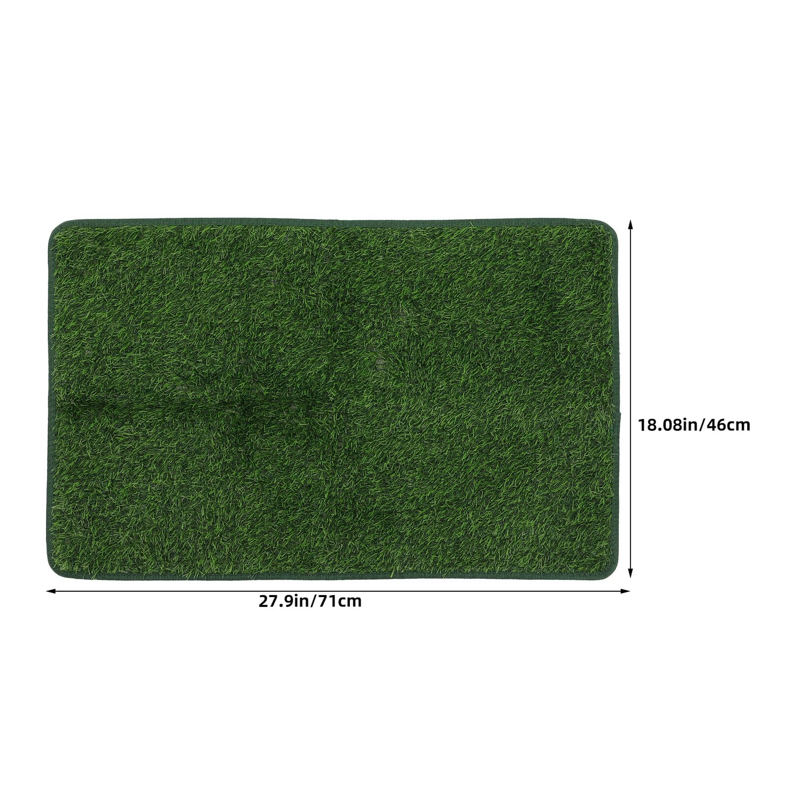 SUPVOX Tapis de Propreté pour Chien en Gazon Artificiel, 2 Pièces, Vert | Pe et Tpr, Entretien Facile, Protection du Sol, pour Balcon et Usage Extérieur