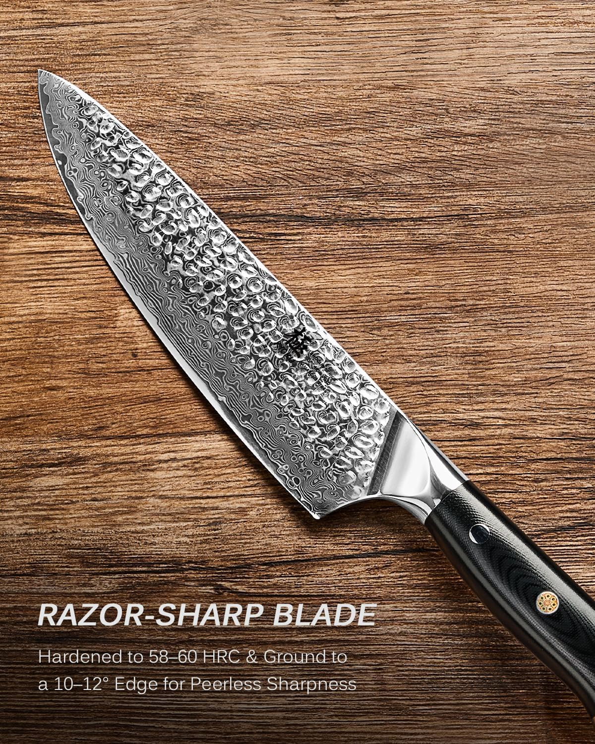 KYOKU Knife Set, Shogun Series 2pc Japanese Style Kitchen Knife Set, 7" Boning 8" Chef Knife with Sheath Gift Box, Professional Sharp Damascus Stainless Steel Knives for Meat Vegetable - Image 3