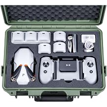 Lykus Titan AM100 Waterproof Hard Case for Potensic Atom 2/Atom 3-Axis/Atom SE/Atom LT Fly More Combo, Support up to 7 Batteries [CASE ONLY]