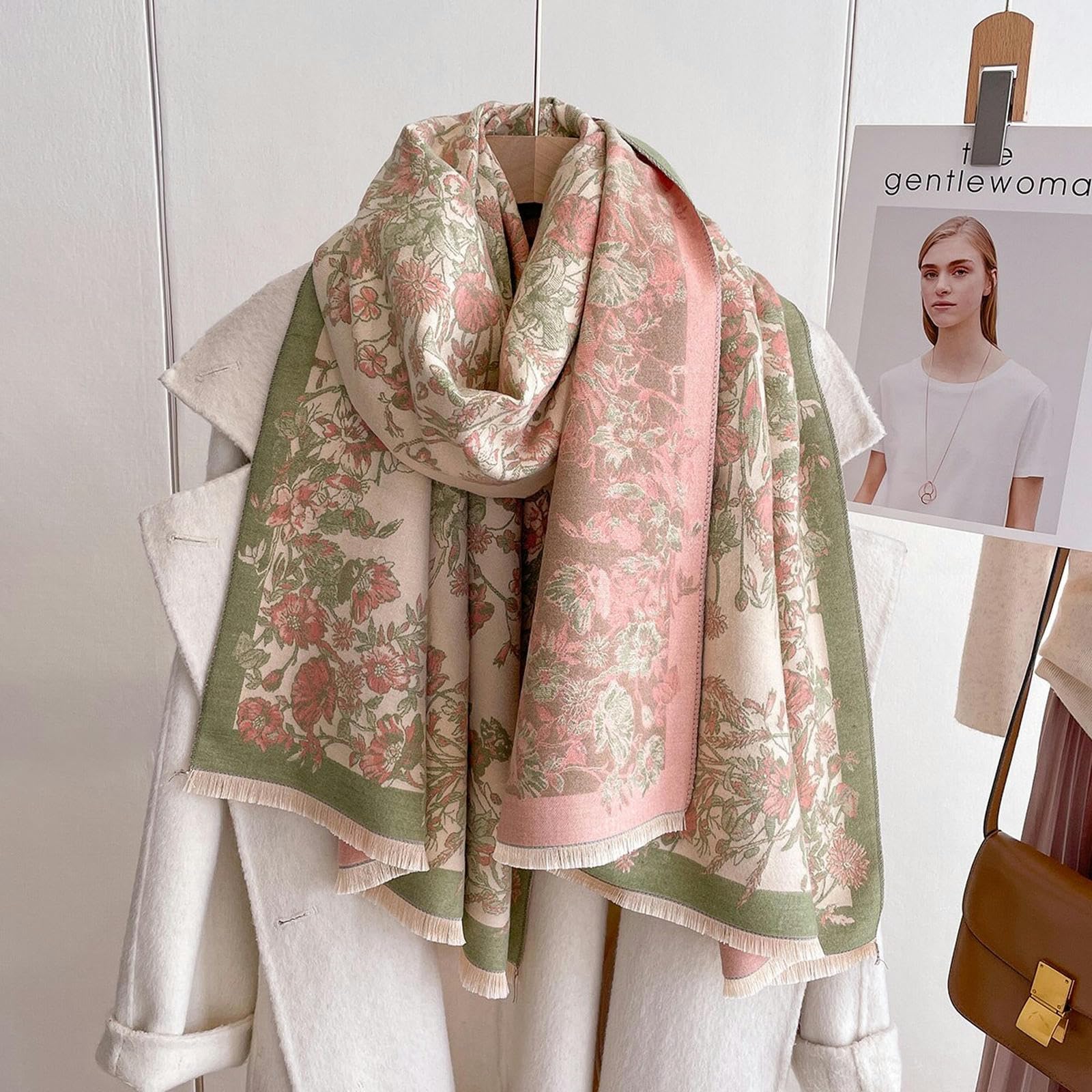 ZONTO Scialle Sciarpe Calde Invernali Sciarpe Di Nappa In Spiaggia Stoles Cashmere Scarf Women Shawl Avvolge Coperta