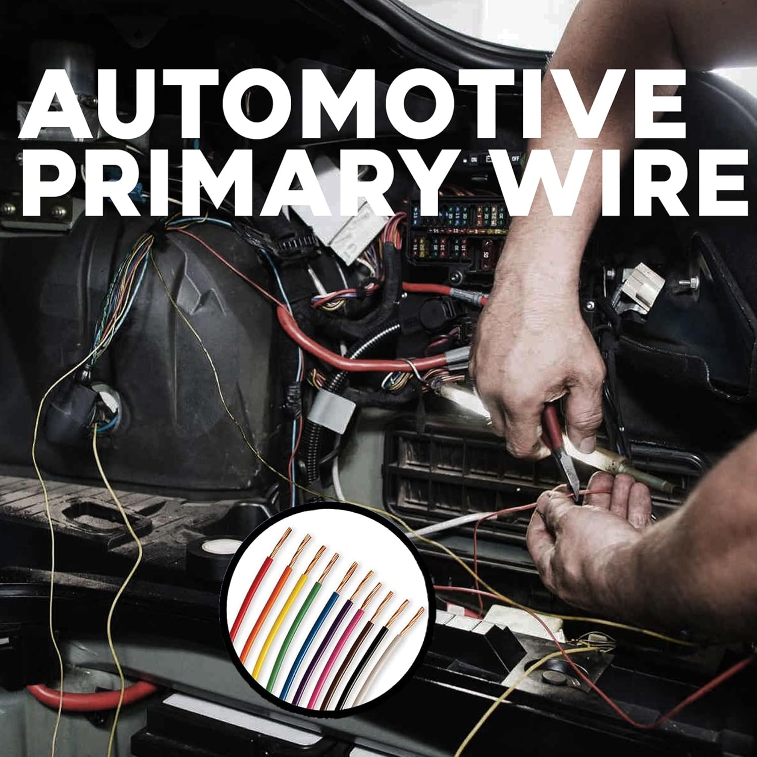 14 Gauge Car Audio Primary Wire (500ft–Red)– Remote, Power/Ground Electrical