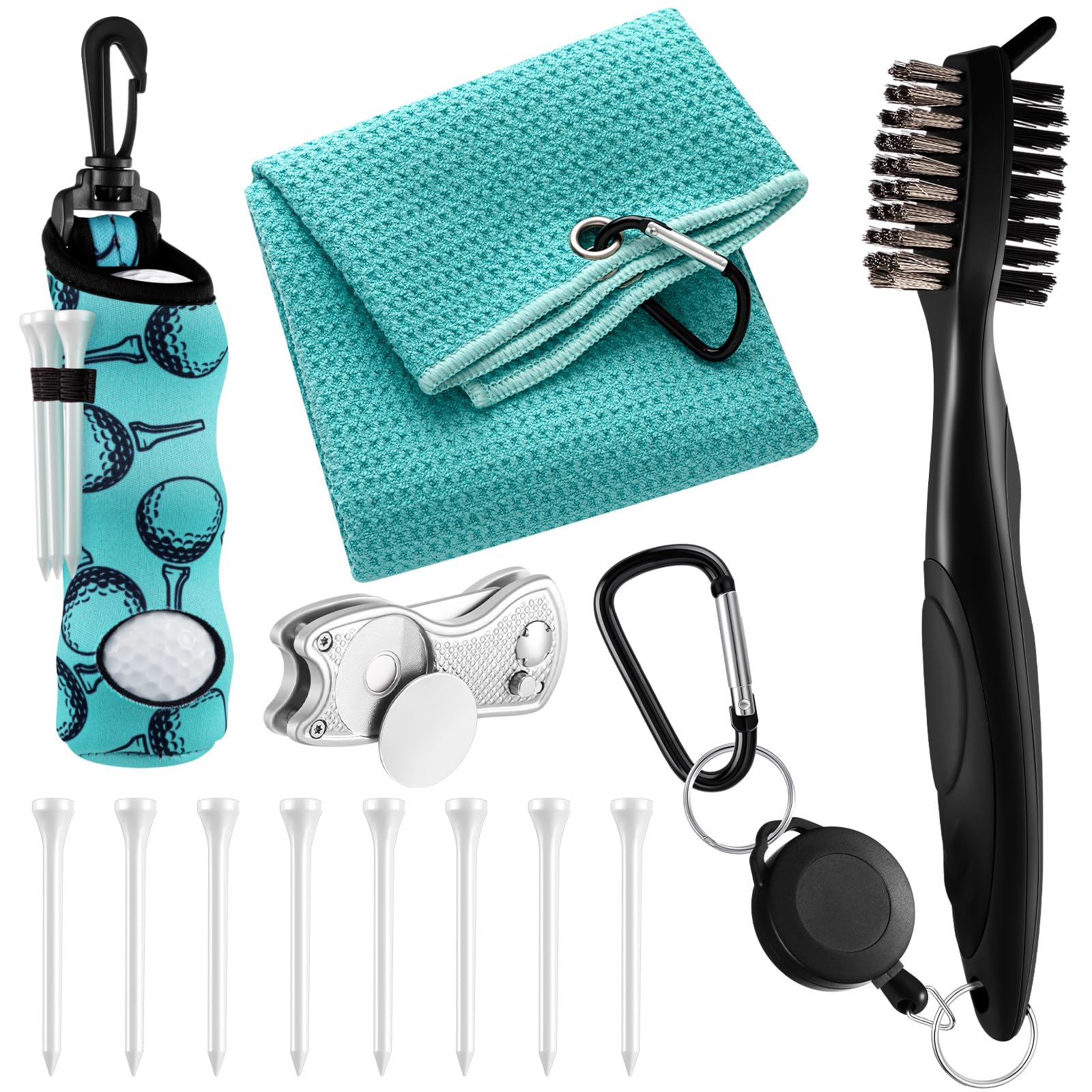 Liliful 12 Pcs Golf Accessories Kit Teal