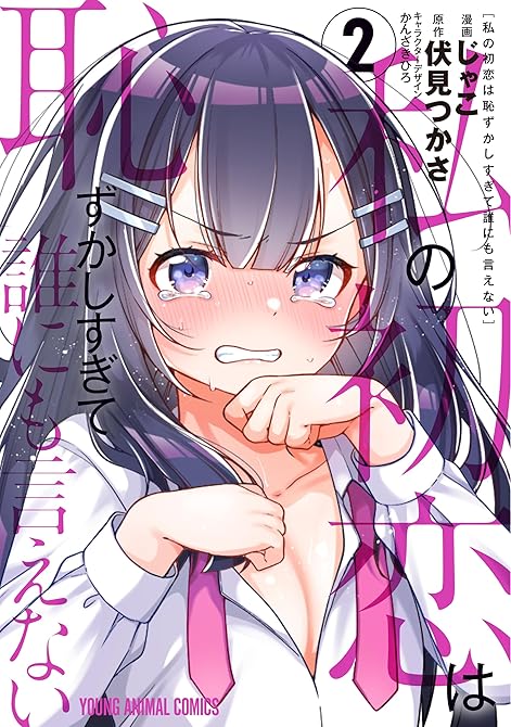 私の初恋は恥ずかしすぎて誰にも言えない　2巻の表紙イラスト
