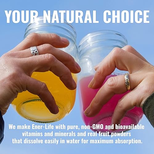 Miniatura 6 de Ener-C Mezcla de bebida multivitamínica de limón y jengibre sin azúcar, 1000 mg de vitamina C, sin OMG, vegano, jugo de fruta real en polvo, apoyo