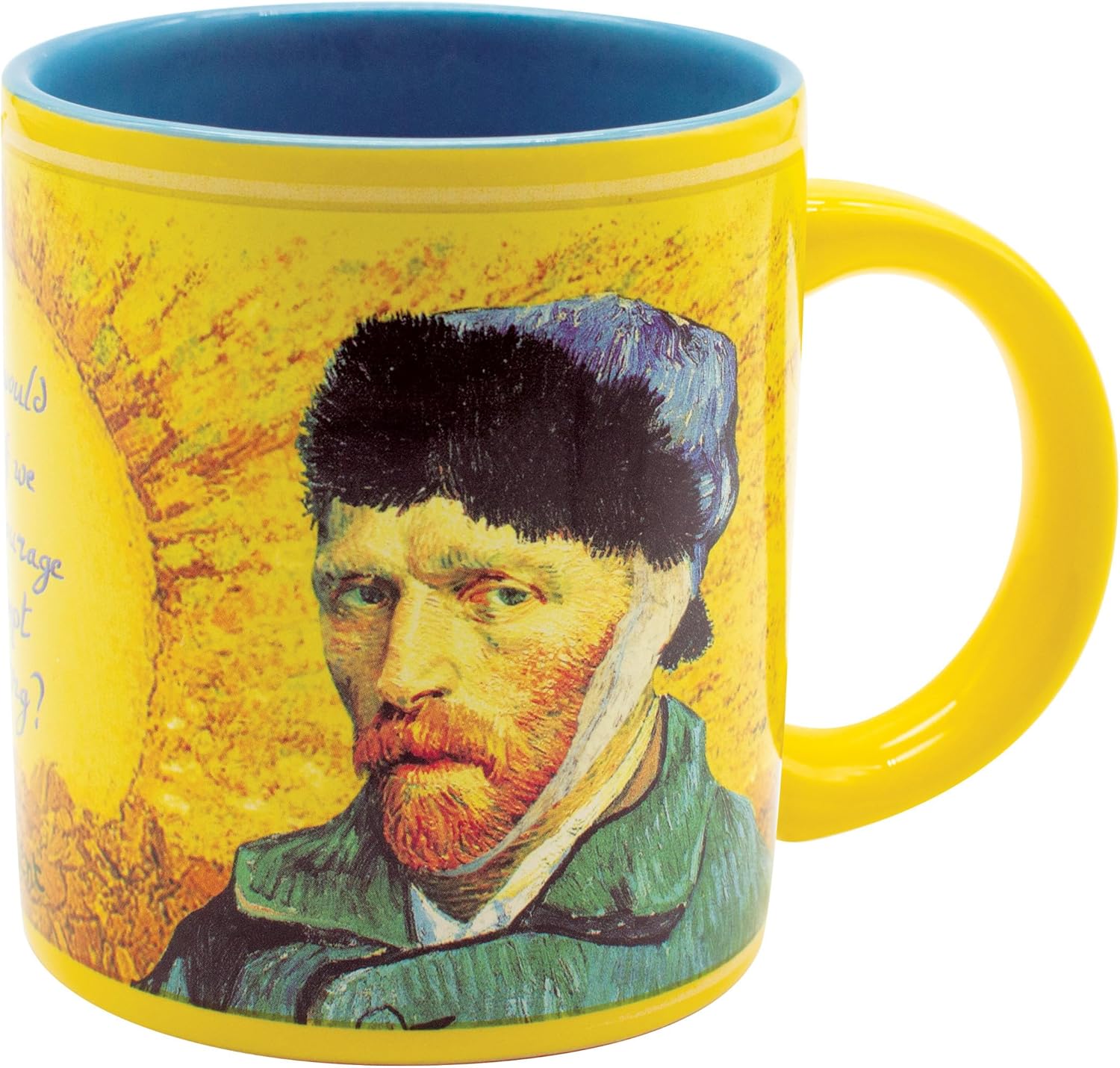 The Unemployed Philosophers Guild Vincent Van Gogh Heat Transforming Mug - Hot Coffee Changes Van Gogh's Self-Portrait, Comes in Fun Gift Box, 10 oz - Image 6