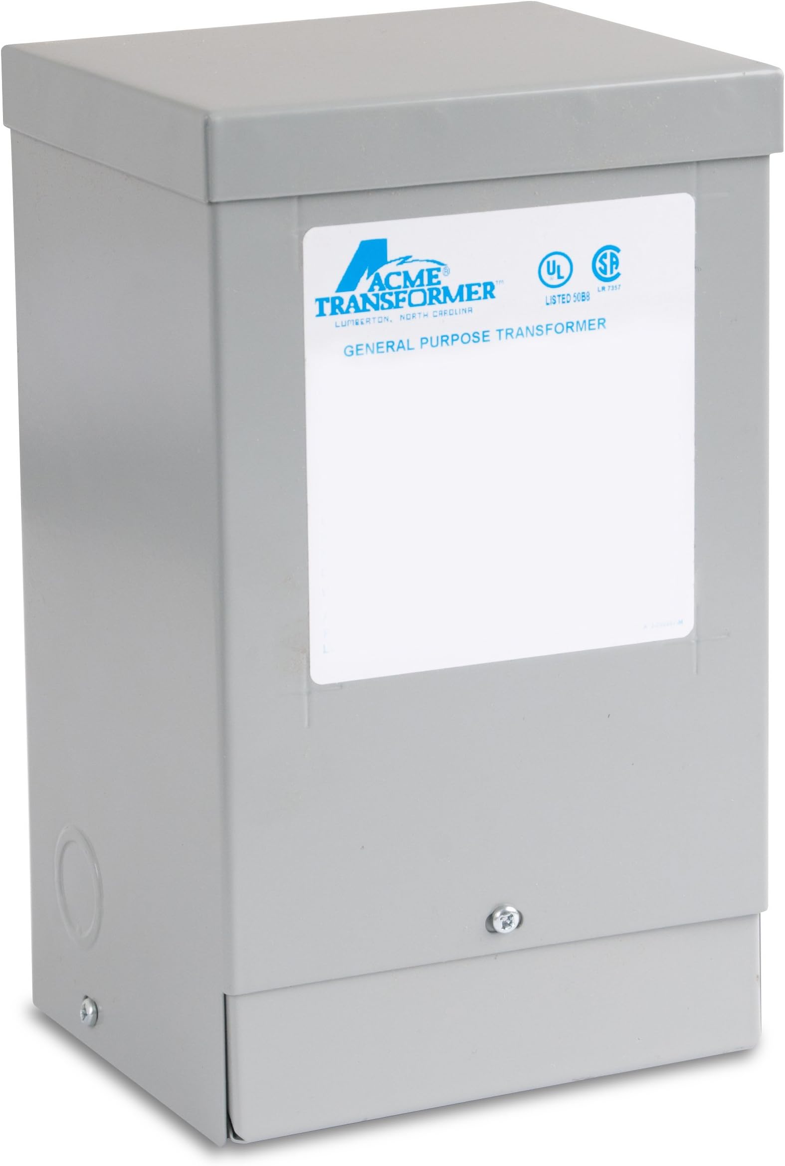 Acme Electric T211688 Buck-Boost Transformer, 1 Phase, 60 Hz, 7.5 kVA, 120 x 240V Input, 12/24V Output, Steel