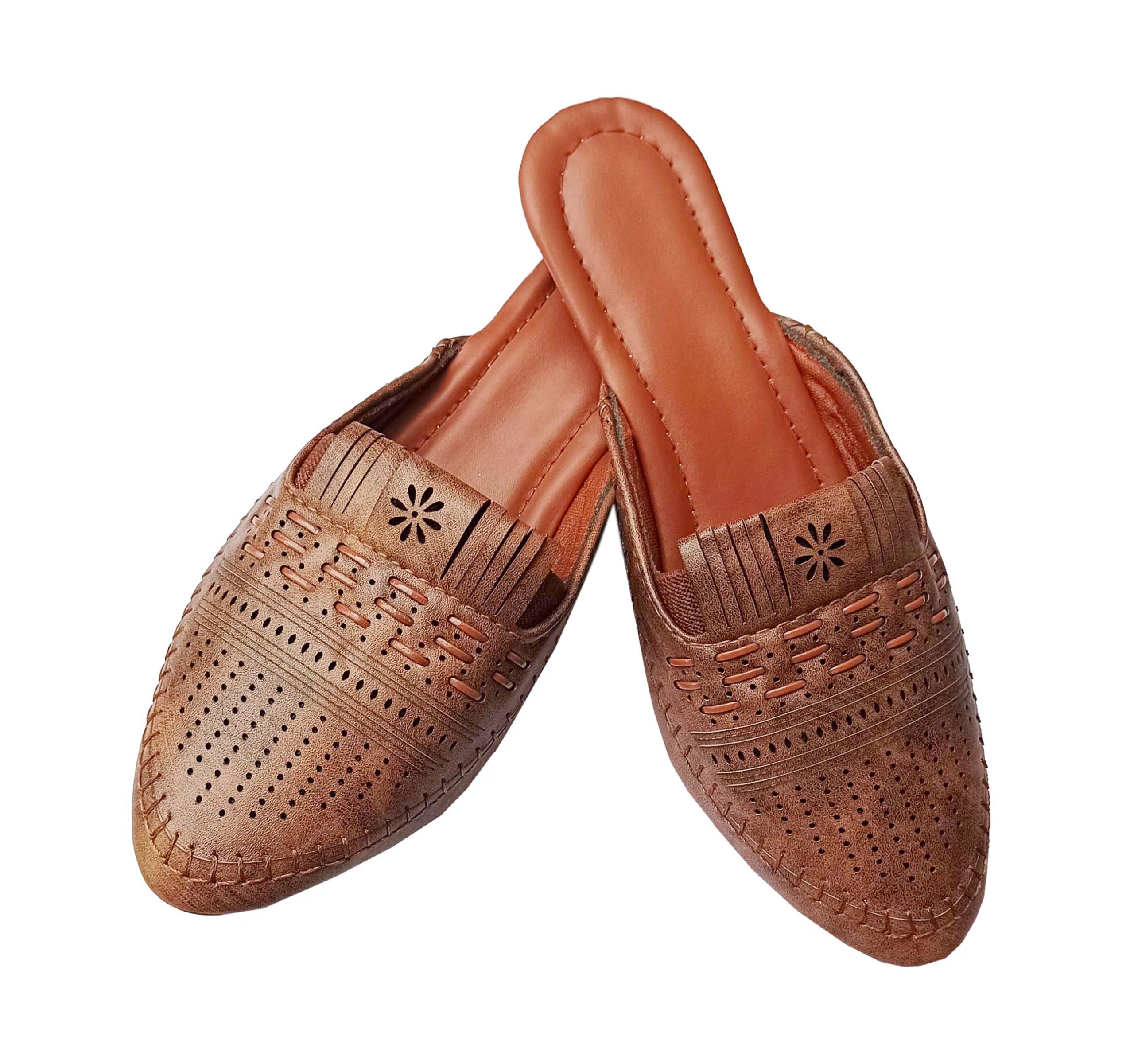 AR Jaipuri Flats Slip On Backless Loafers Womens Slides Shoes Office Mules Slippers| Casual Flats for All Day Comfort | Flat Fashion Sandals for Girls.-picture-29