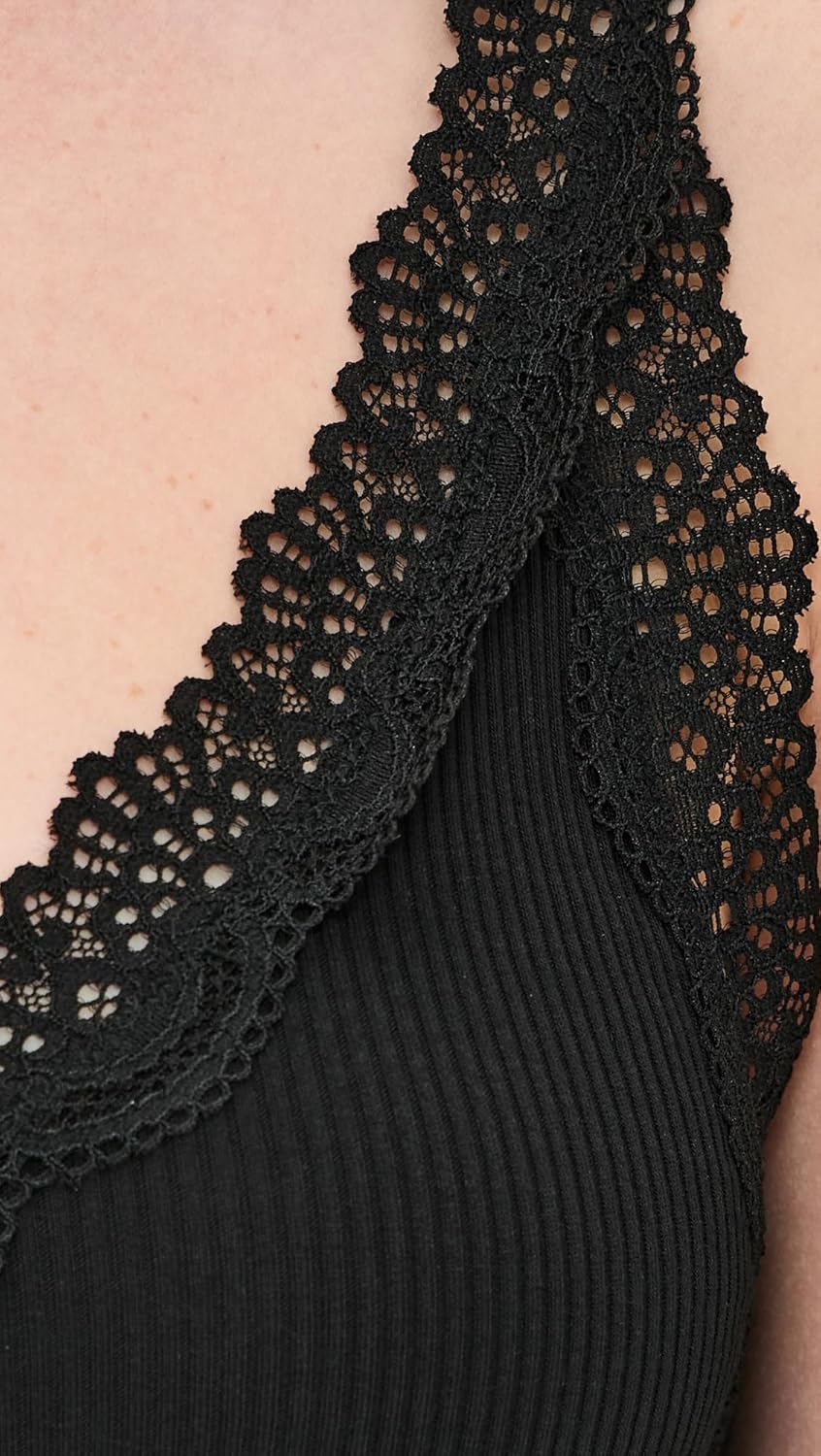 Madewell Women's Lace-Trim Ribbed Tank Top - Image 6