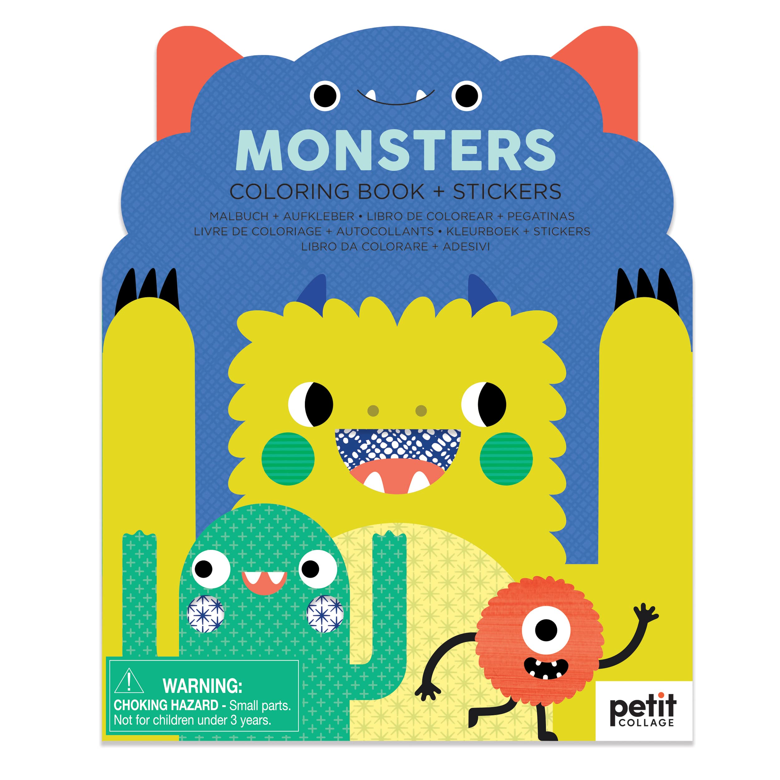 Coloring Book with Stickers Monsters