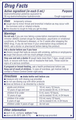 Miniatura 6 de Delsym Líquido supresor de la tos, 3 onzas (uva, adulto), 3 onzas líquidas