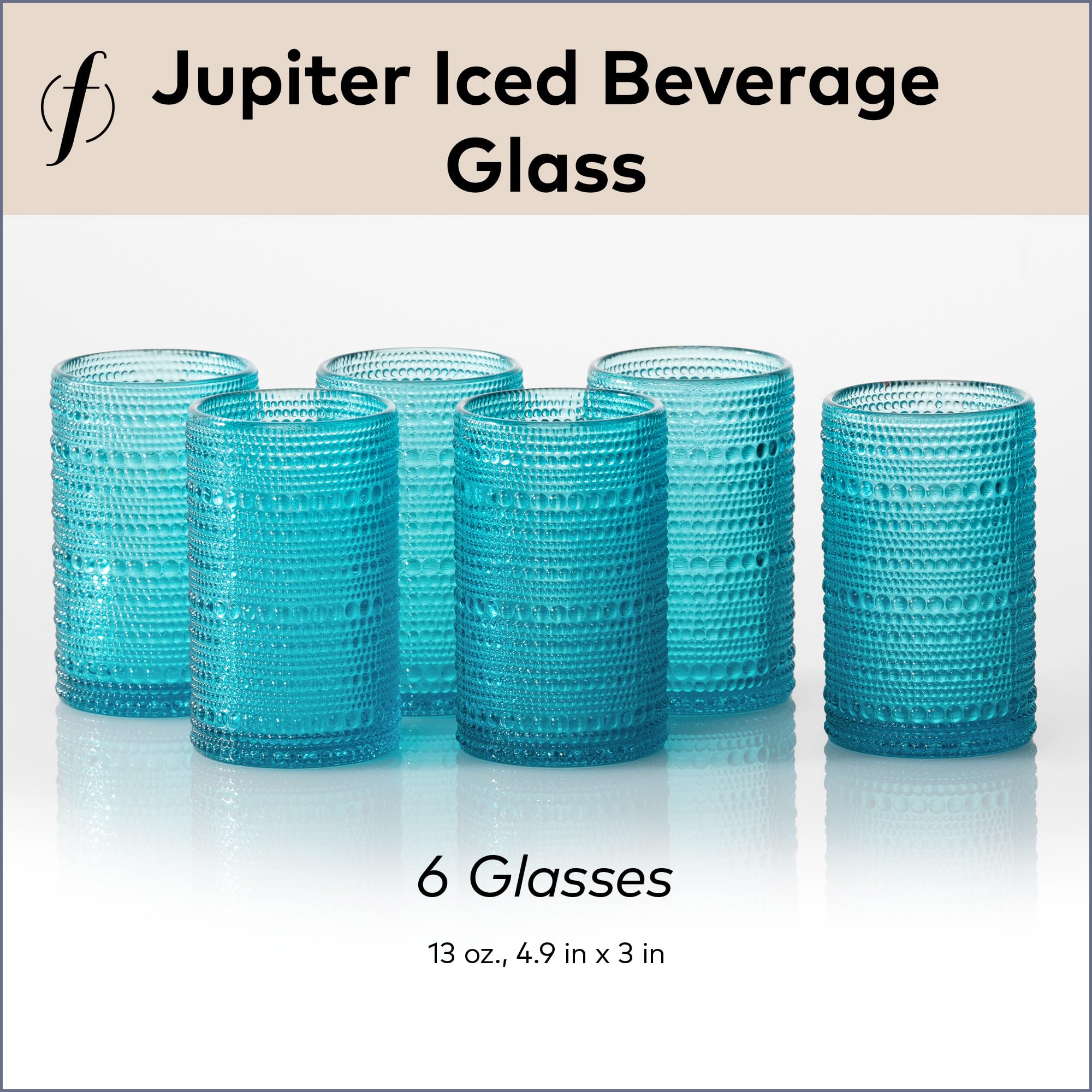 Amazon.com | FORTESSA Jupiter Beaded Hobnail Glass Vintage Themed