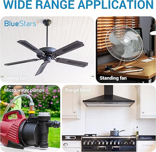 Miniatura 5 de BlueStars - Condensador de ventilador de techo CBB61 4uf+4uf+2.5uf de 5 cables, 250 V300 V CA, paquete de 1, repuesto para ventilador de techo