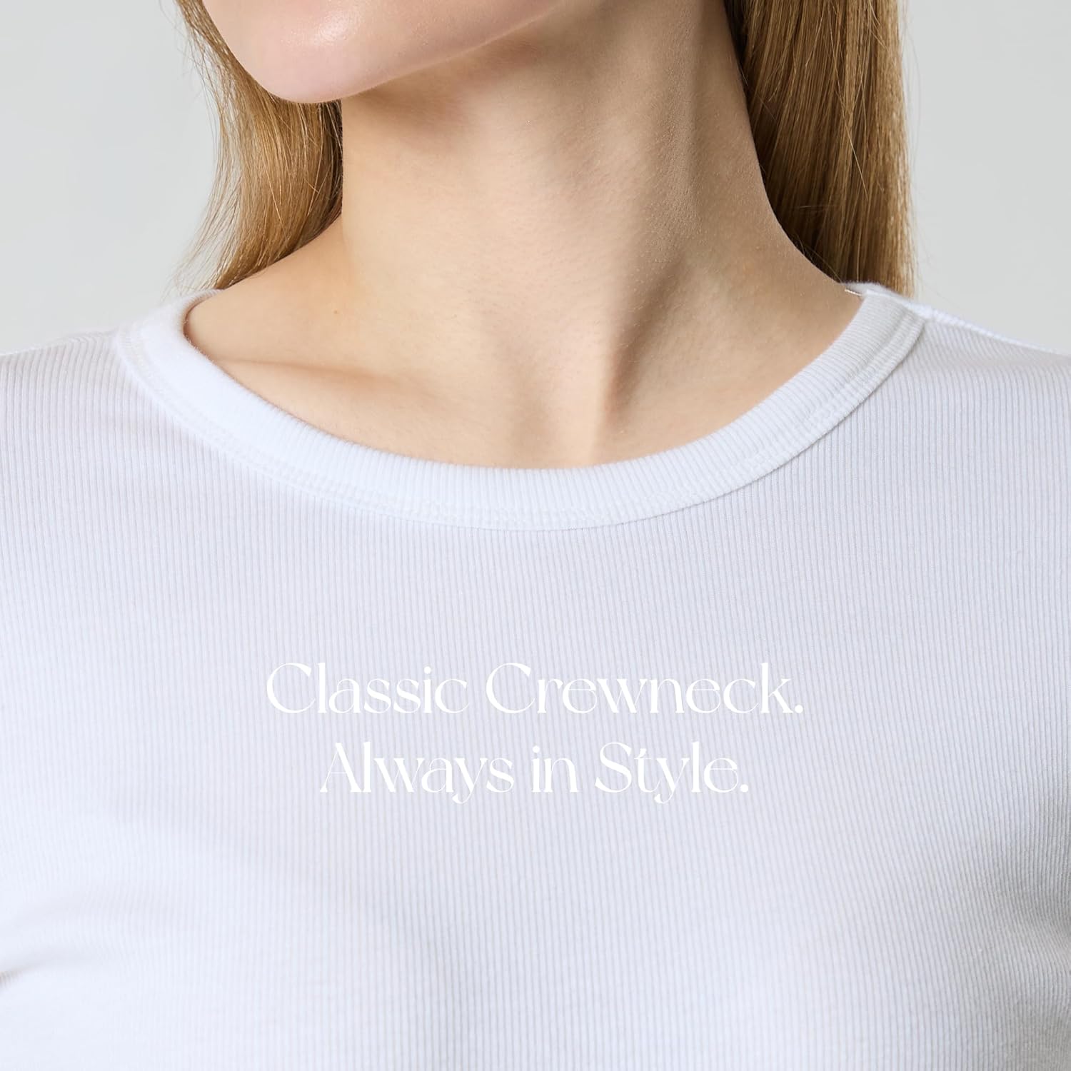 GIVON Women's Cotton Rib Knit Tops Slim Fit Long Sleeve Crewneck Basic T Shirts Workout Outfits - Image 5