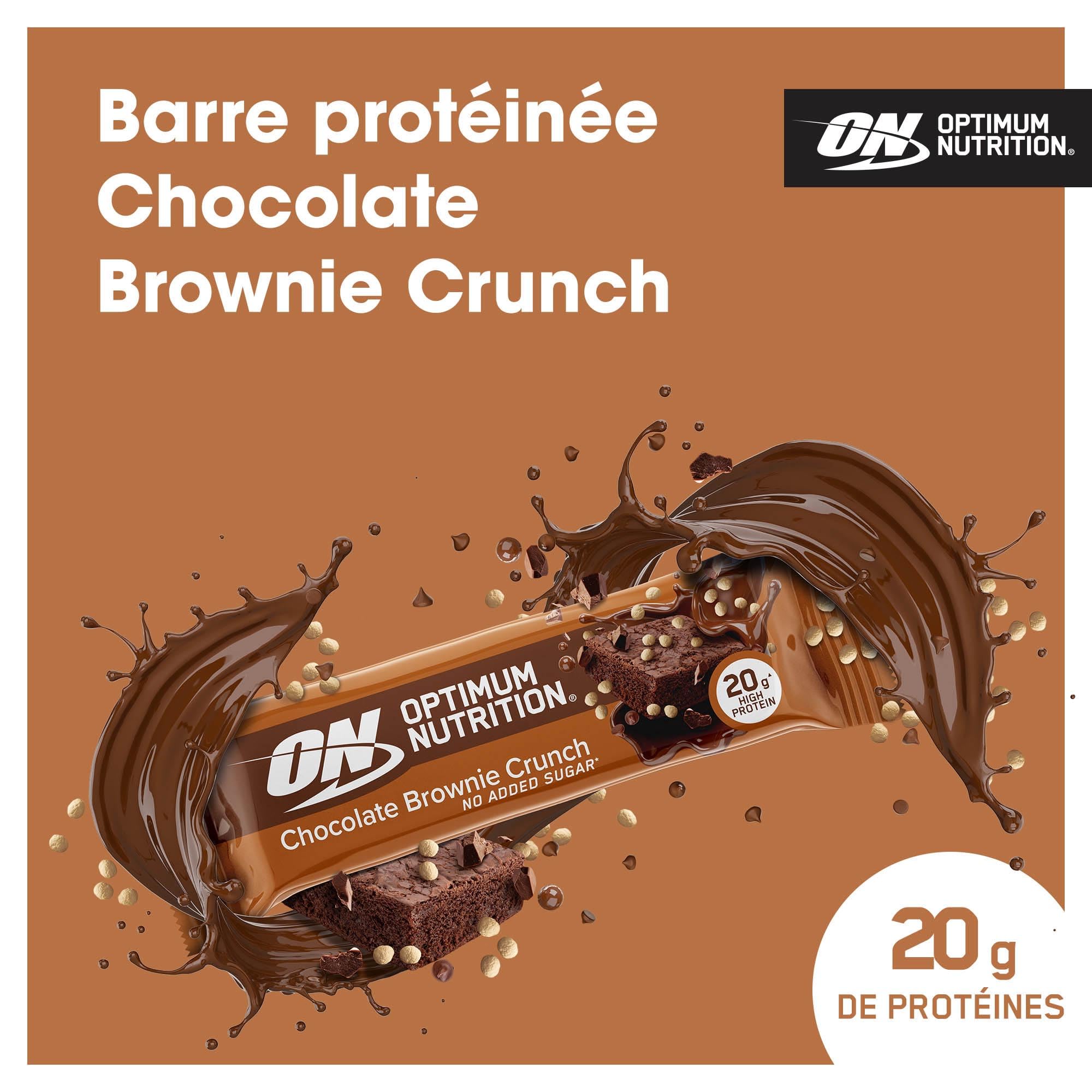 Optimum Nutrition Protein Crisp Bar (10x65g) Croustillant au chocolat et au brownie