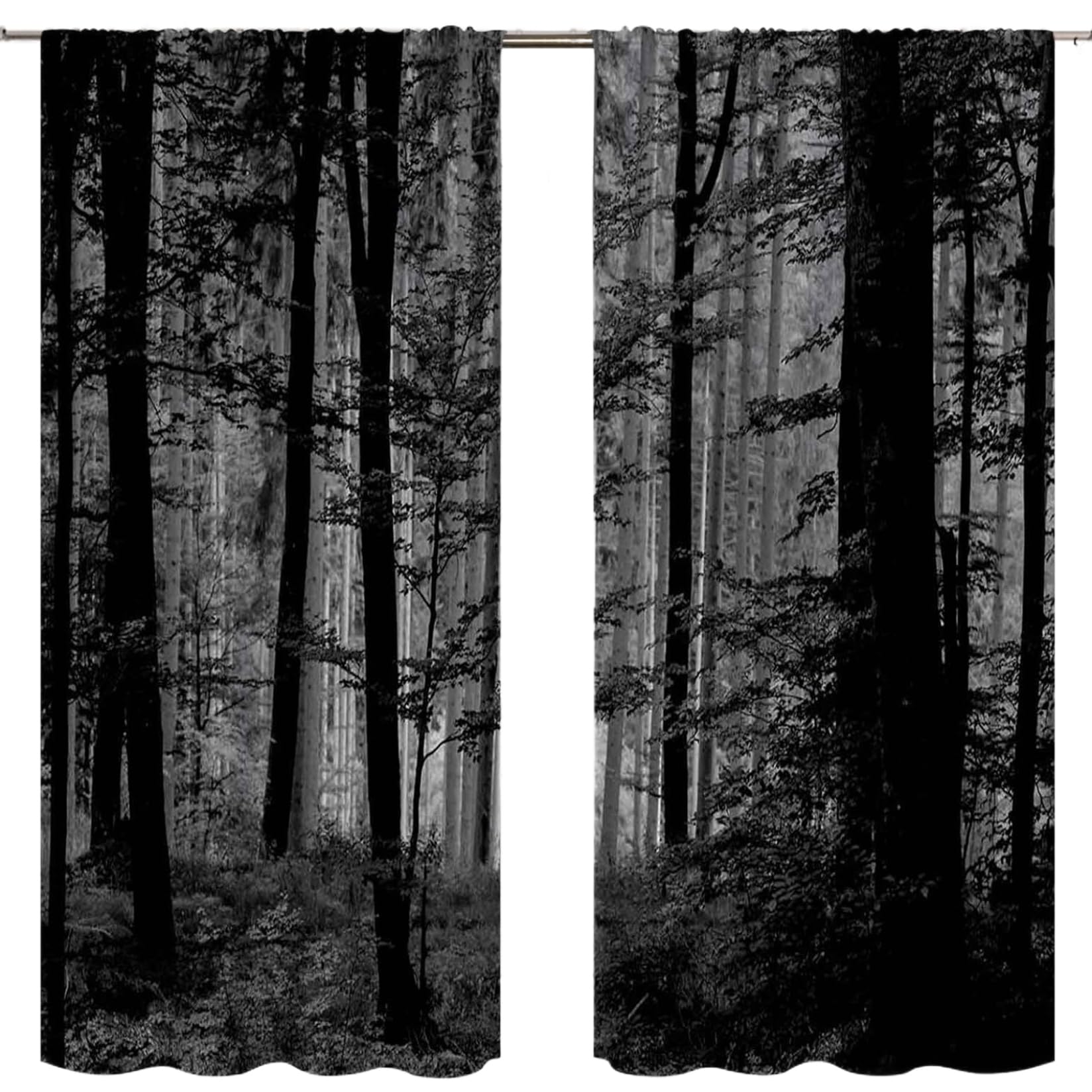 Rideaux Gothiques occultants brume mystérieuse tamisant pour chambre