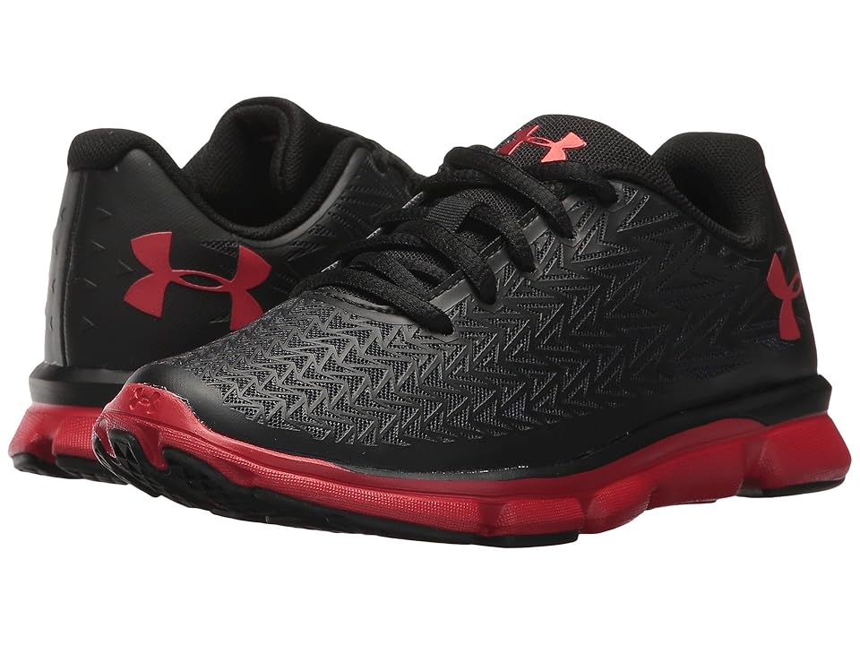

Under Armour Kids UA BPS Clutchfit Rebelspeed (Little Kid) (Black/Red) Boys Shoes