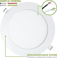 Vista 6 de Paquete de 5 luces LED de ocio para techo empotradas para lancha, 720 lúmenes, súper delgado, luz de panel LED DC 12 V 5.75 pulgadas 9 W Downlights