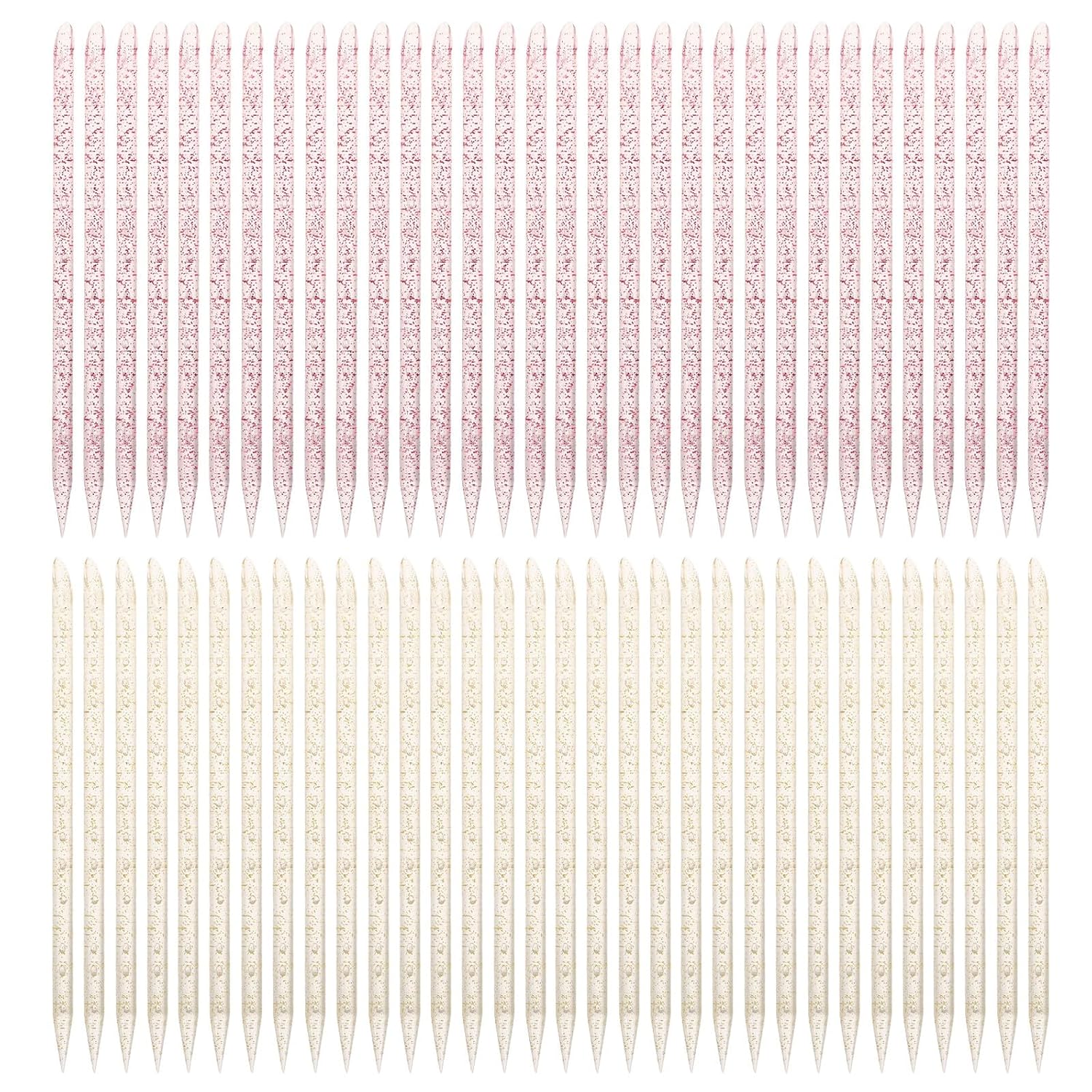 600pcs Dual-ended Manicure Sticks Nail Dotting Tools with Fine Tip Plastic Crystal Cuticle Pushers Nail Rhinestone Picker Pen for Women Beauty and Maintenance Projects