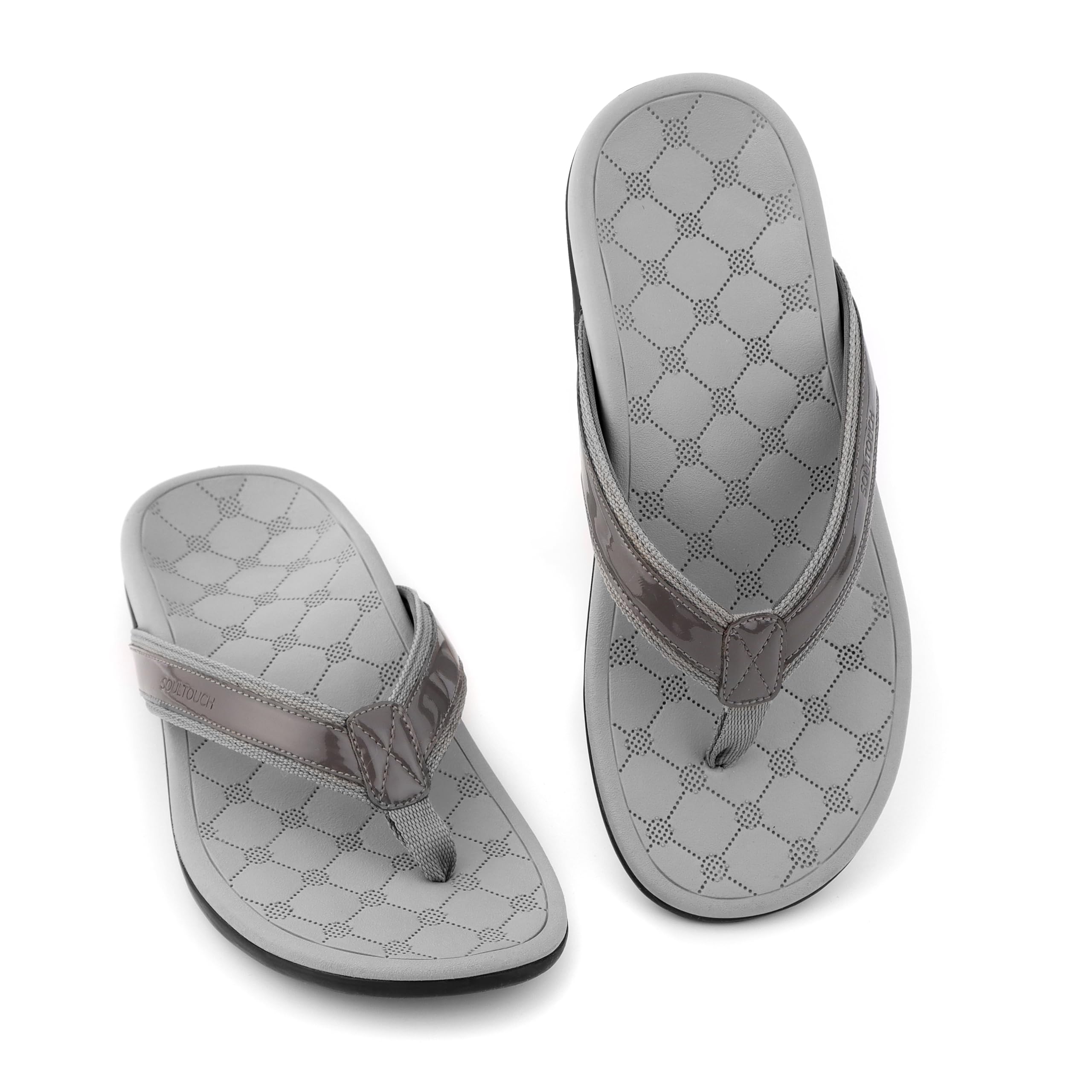 Bella Slippers for Women, Comfortable Sandal with Arch Support, Acupressure Orthopedic Slippers for Womens Helps in Reduce Pressure on Feet, EVA Midsole Footbed, PU Upper & Padded Linings-image-1
