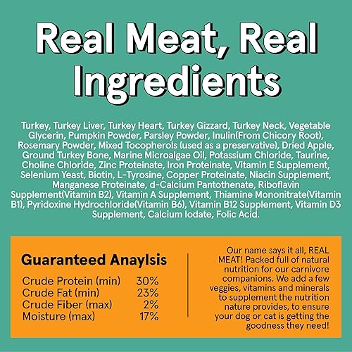 Miniatura 14 de Real Meat - Alimento para perros secado al aire con cordero y pescado real, bolsa de 5 libras de alimento real para perros de carne real sin granos