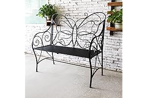 Outdoor Butterfly Bench