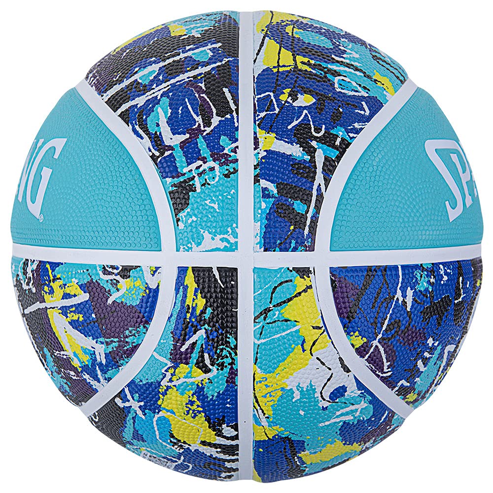 Spalding 84-529J Graffiti Blue No. 6 Ball Basketball Basket