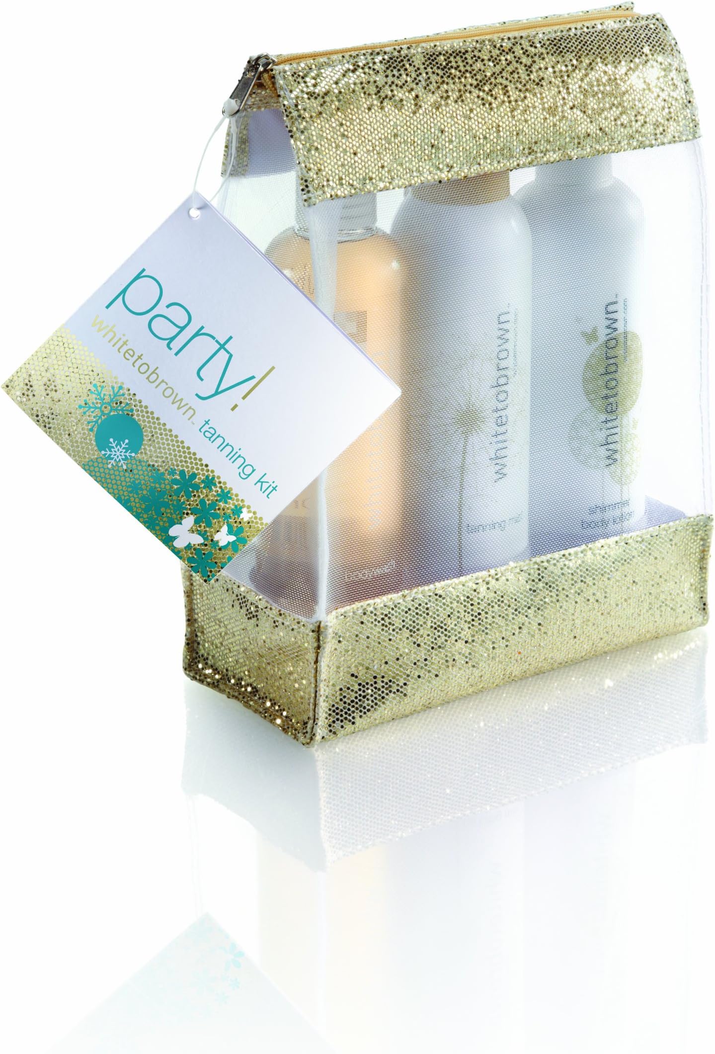 Whitetobrown Party Tanning Kit - Includes Bodywash, Tanning Mist, and Shimmer Body Lotion
