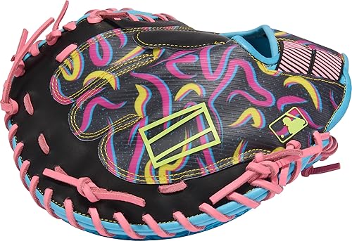 Miniatura 65 de Rawlings Guantes de béisbol REV1X Tamaños 11.5 a 12.75 pulgadas Múltiples estilos Negro/dorado 2 piezas de tela sólida