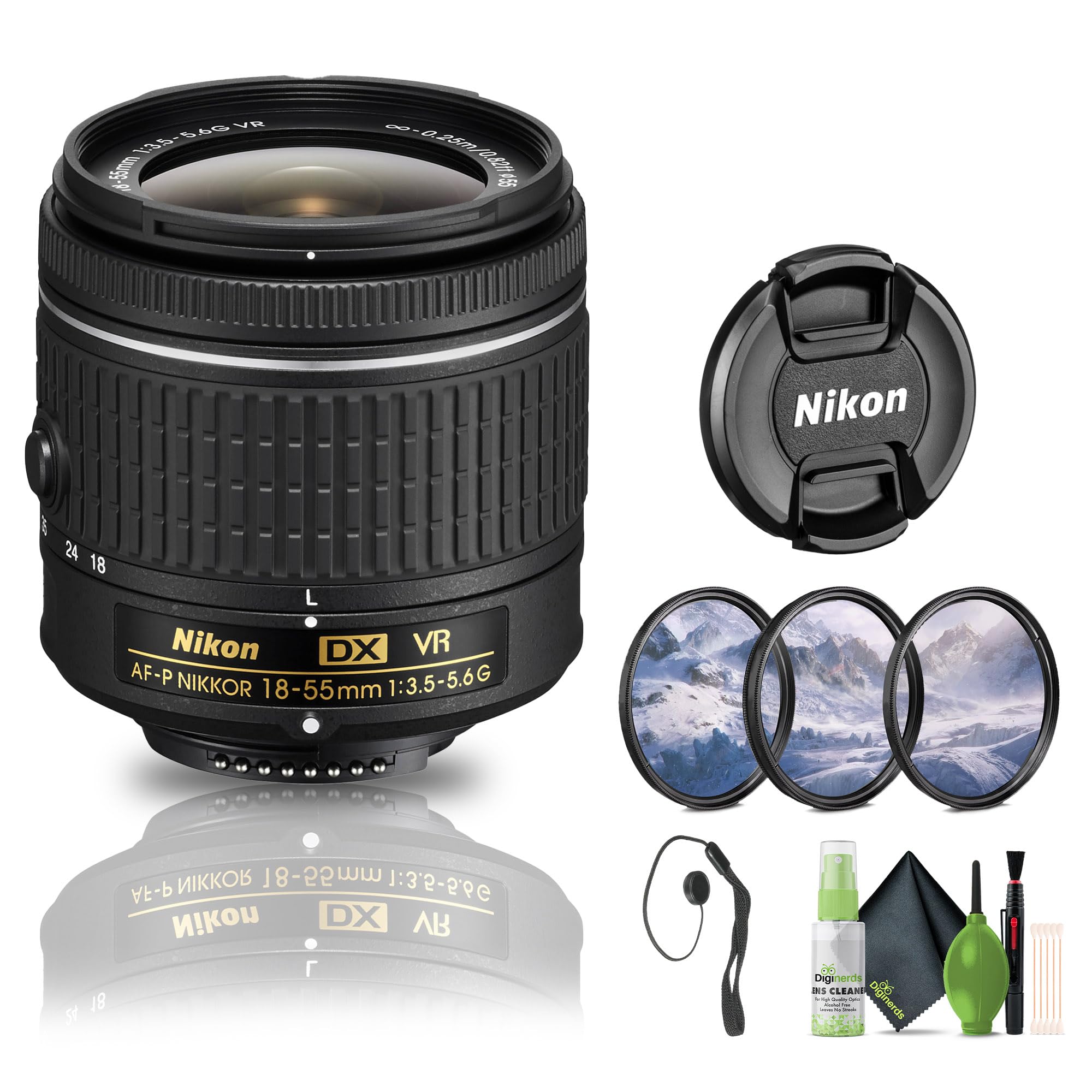 Amazon.com: Nikon - AF-P DX NIKKOR 18-55mm f/3.5-5.6G VR Zoom Lens
