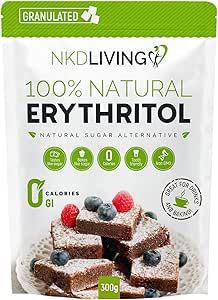 100% Natural Erythritol 300g by NKD Living (Granulated)