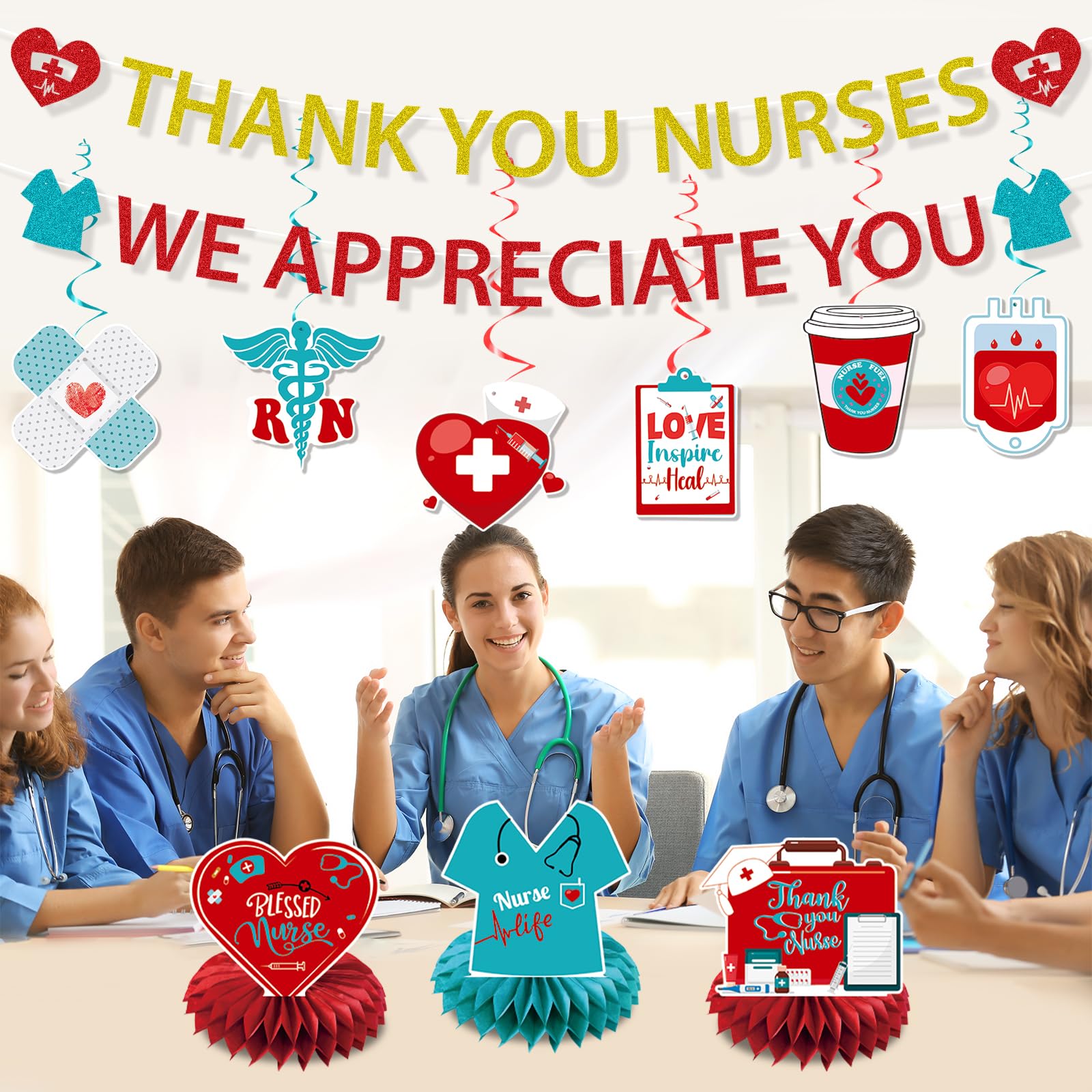 Nurse Day Party Supplies Thank You Nurses Banner - International Nurses ...