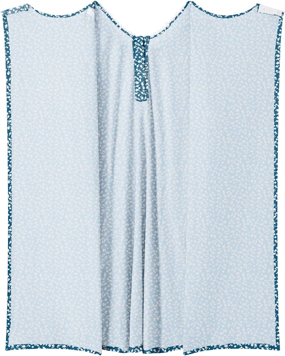 Hospital Gowns for Women Open Back Ruffle Sleeve Dress Post Surgery Tear Away Adaptive Nightgowns with Pockets - Image 3