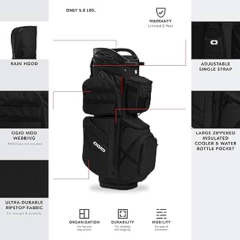 【美品】OGIO CONVOY SE CART BAG 14JV Convoy SE 14 Way Cart Bag-BLUE