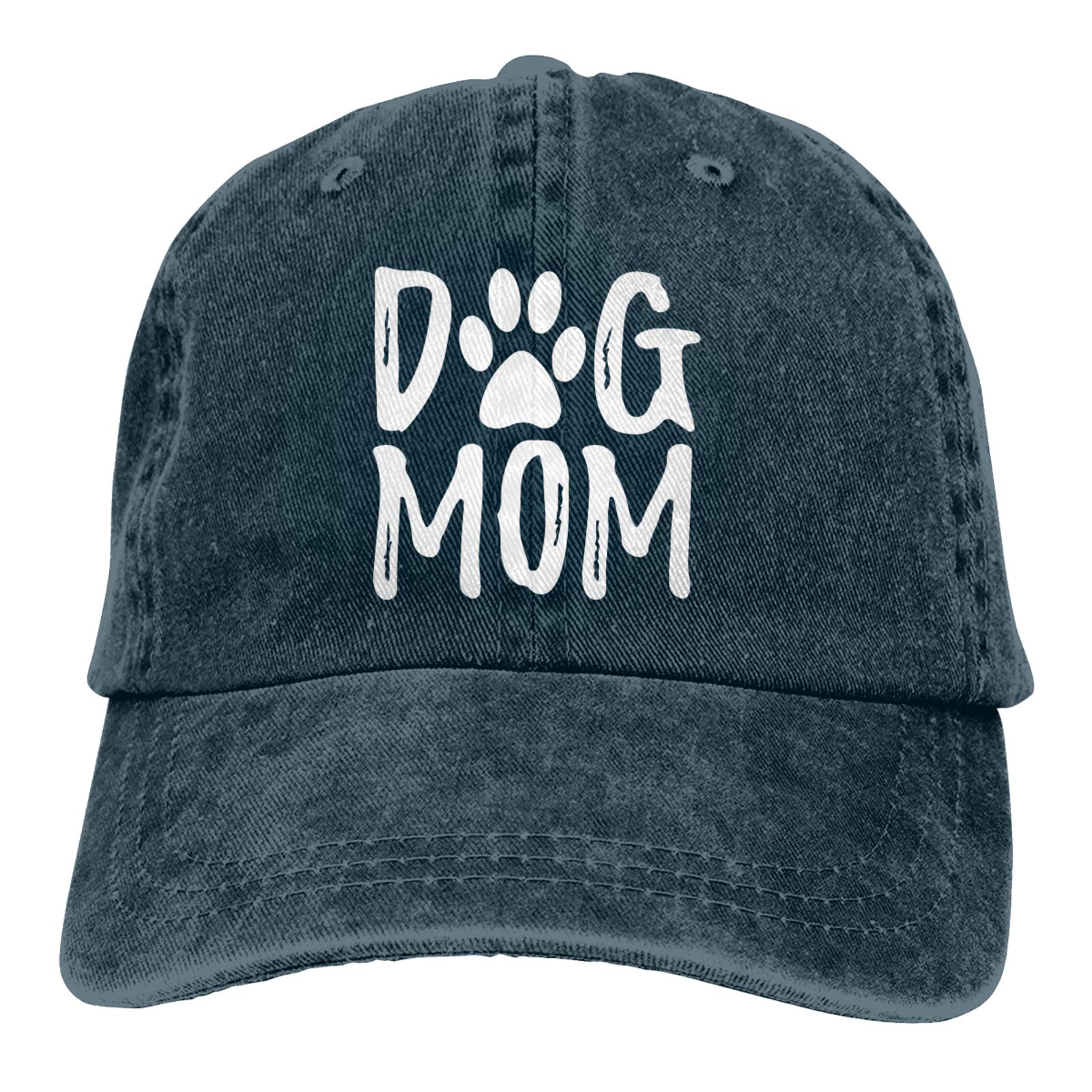 Splash Brothers Customized Unisex Dog Mom Vintage Jeans Adjustable Baseball Cap Cotton Denim Dad Hat